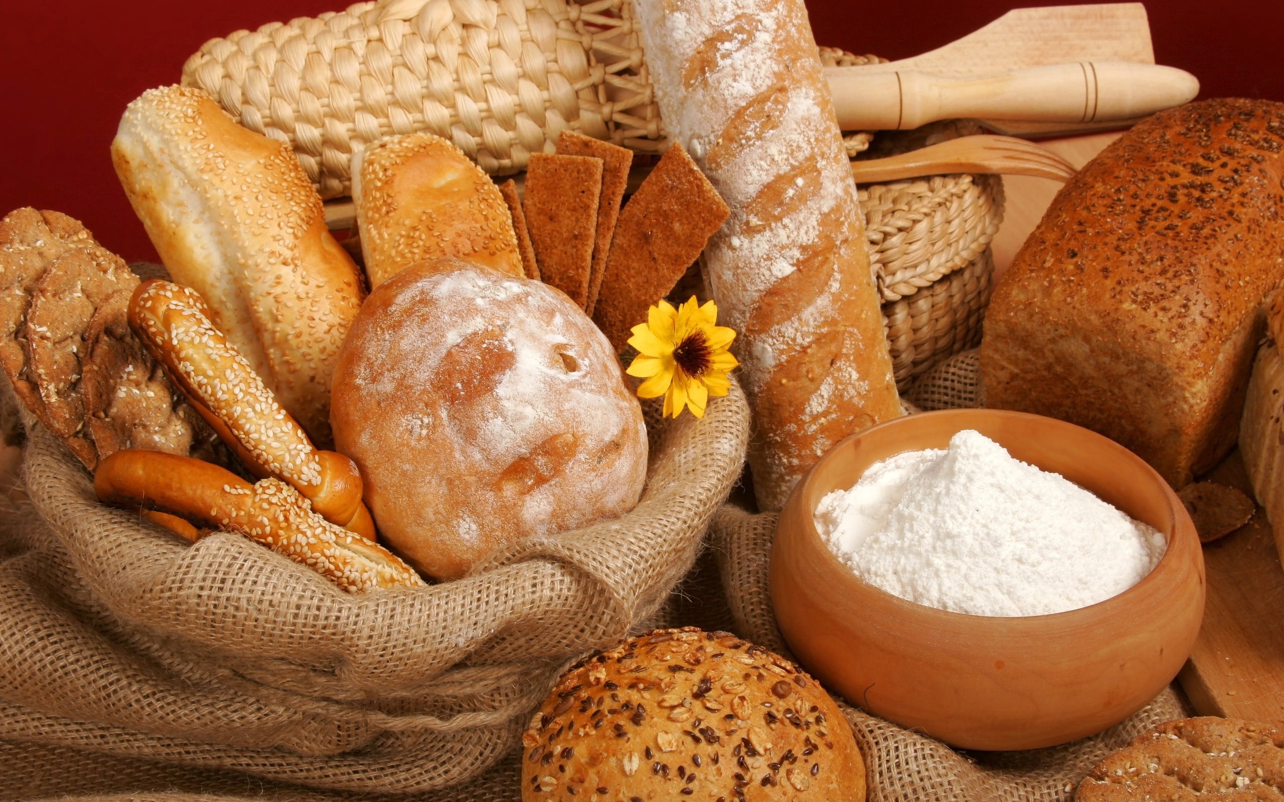 baking, breakfast Cereal, nature, no people, bun, homemade, still life, container, whole Wheat, sack, cakes, healthy Lifestyle, pastry Dough, breakfast, HD Wallpaper