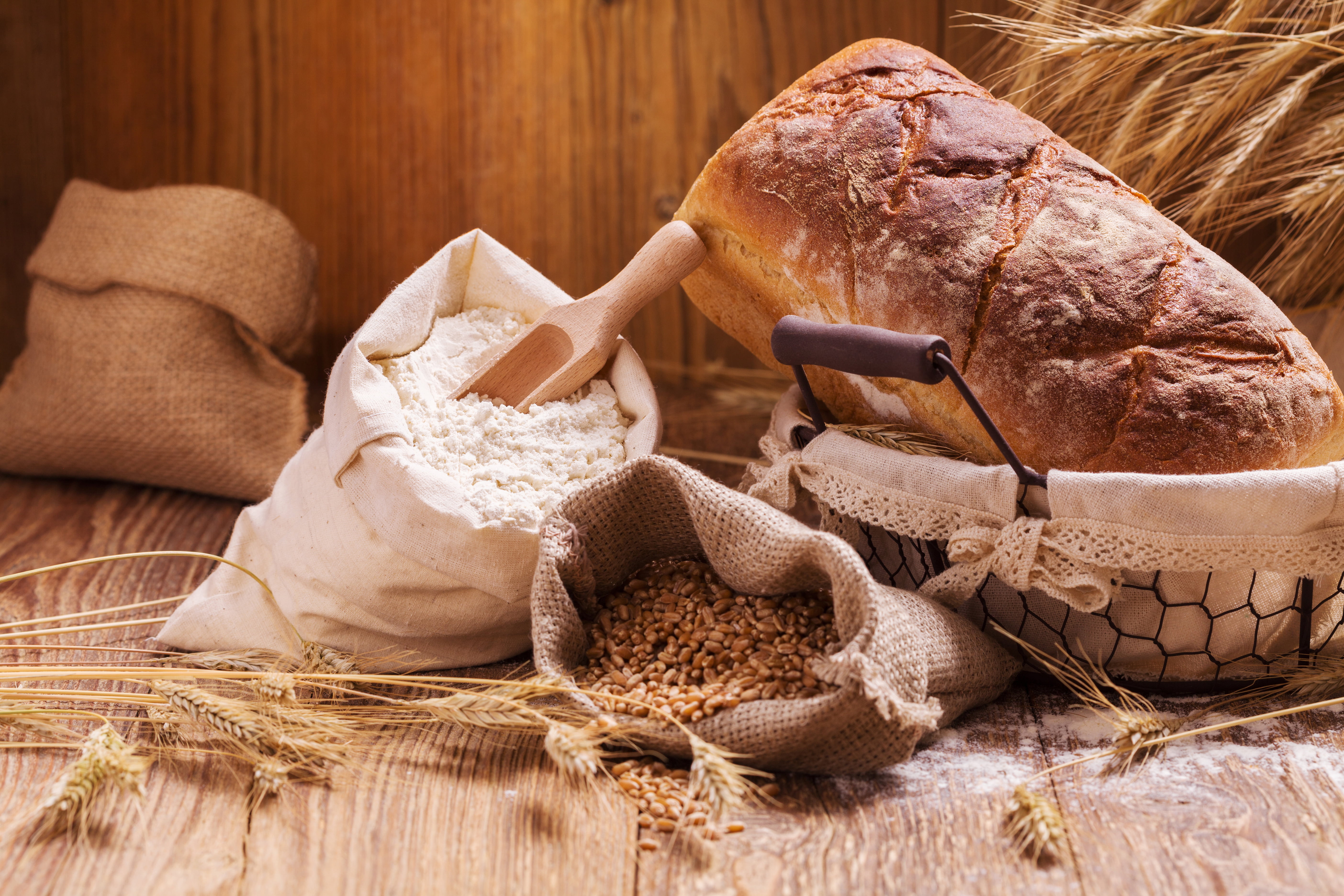 Still Life, Bread, Flour, 5K, Baking, Food, HD Wallpaper