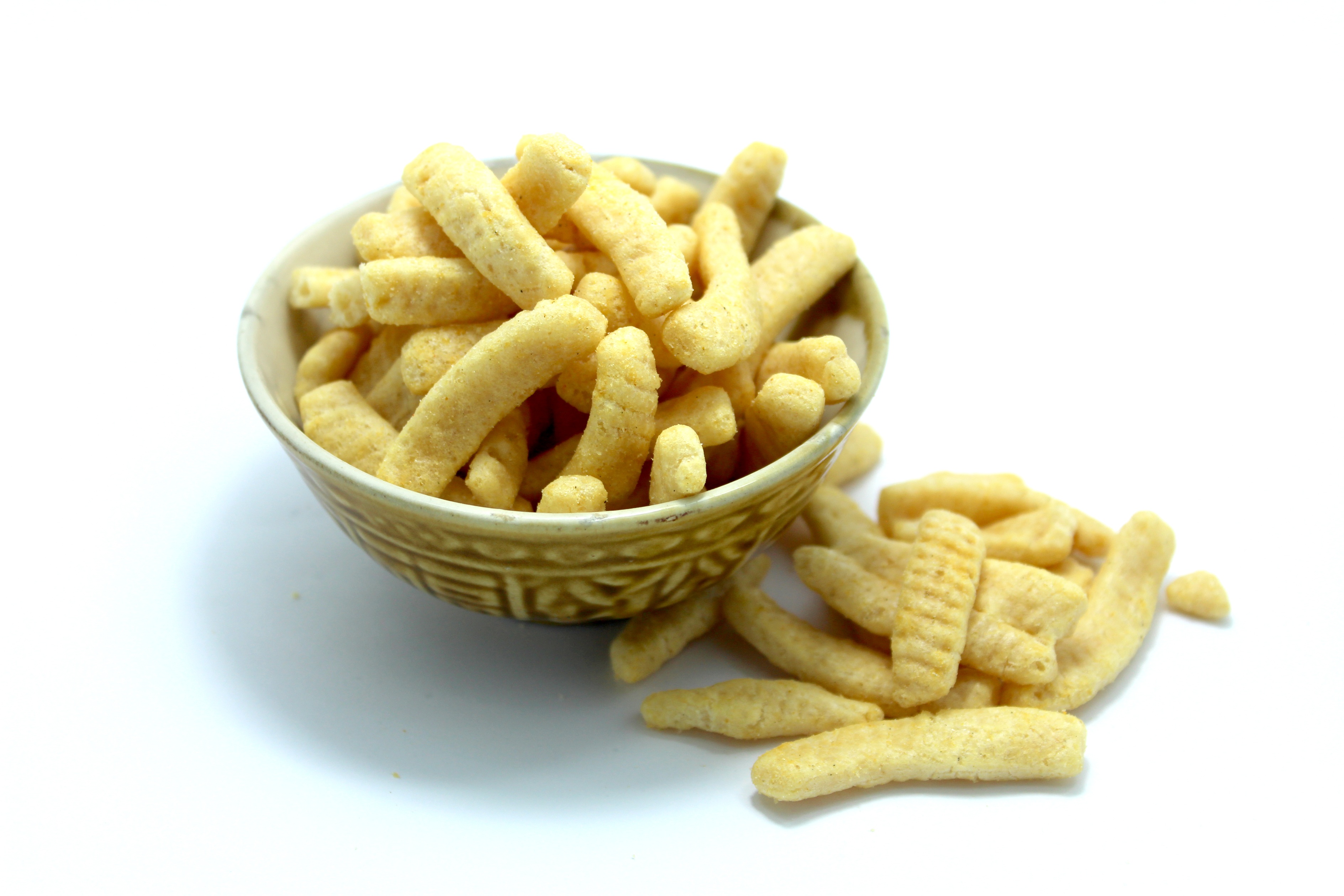 spicy, white background, basin, vitamin, crisp, pepper, cut out, temptation, food and drink, still life, rippled, crunchy, clipping path, calories, potato, HD Wallpaper