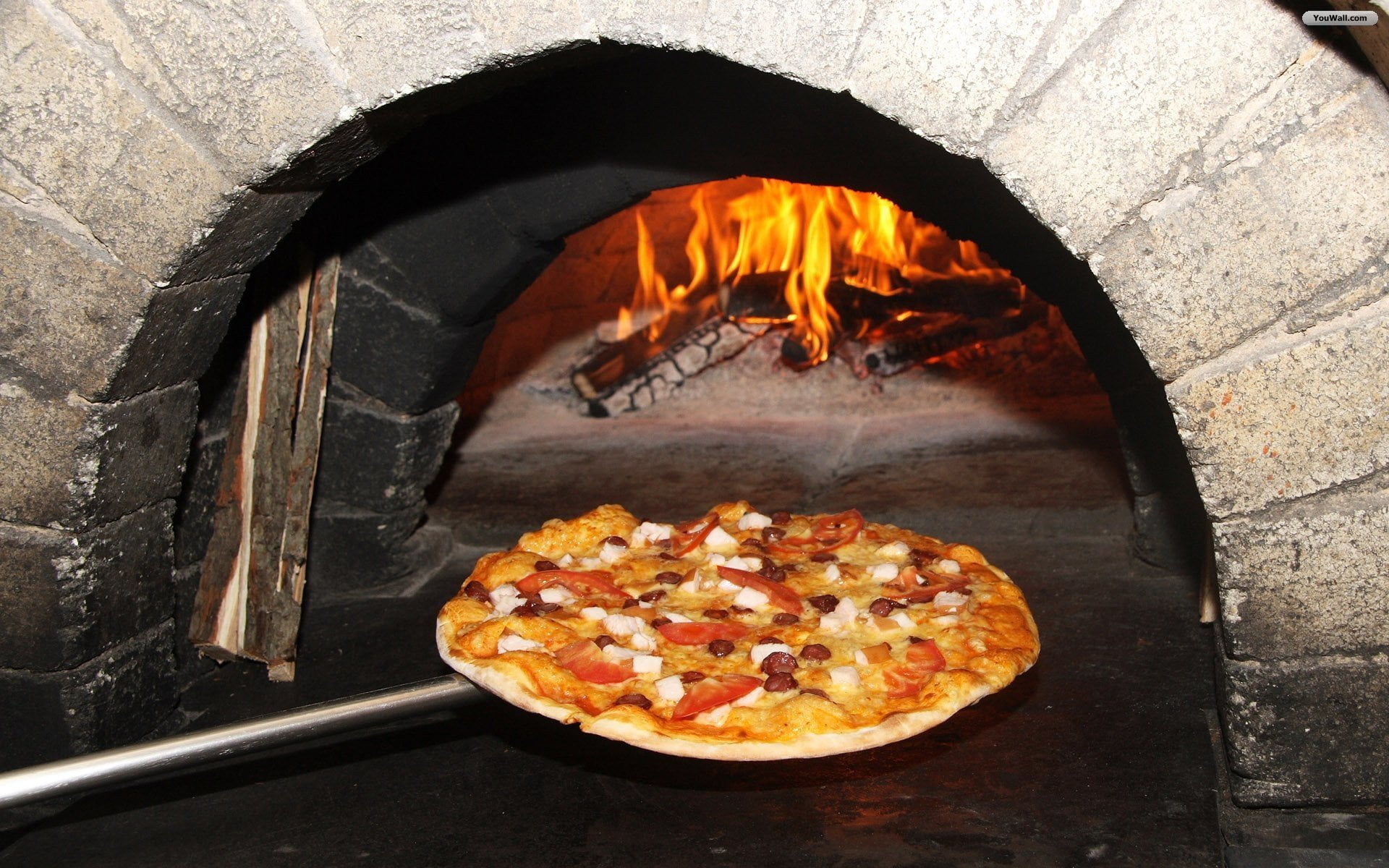 pepperoni, burning, appliance, oven, preparation, heat - temperature, unhealthy eating, fire - natural phenomenon, food and drink, temptation, wood burning stove, HD Wallpaper