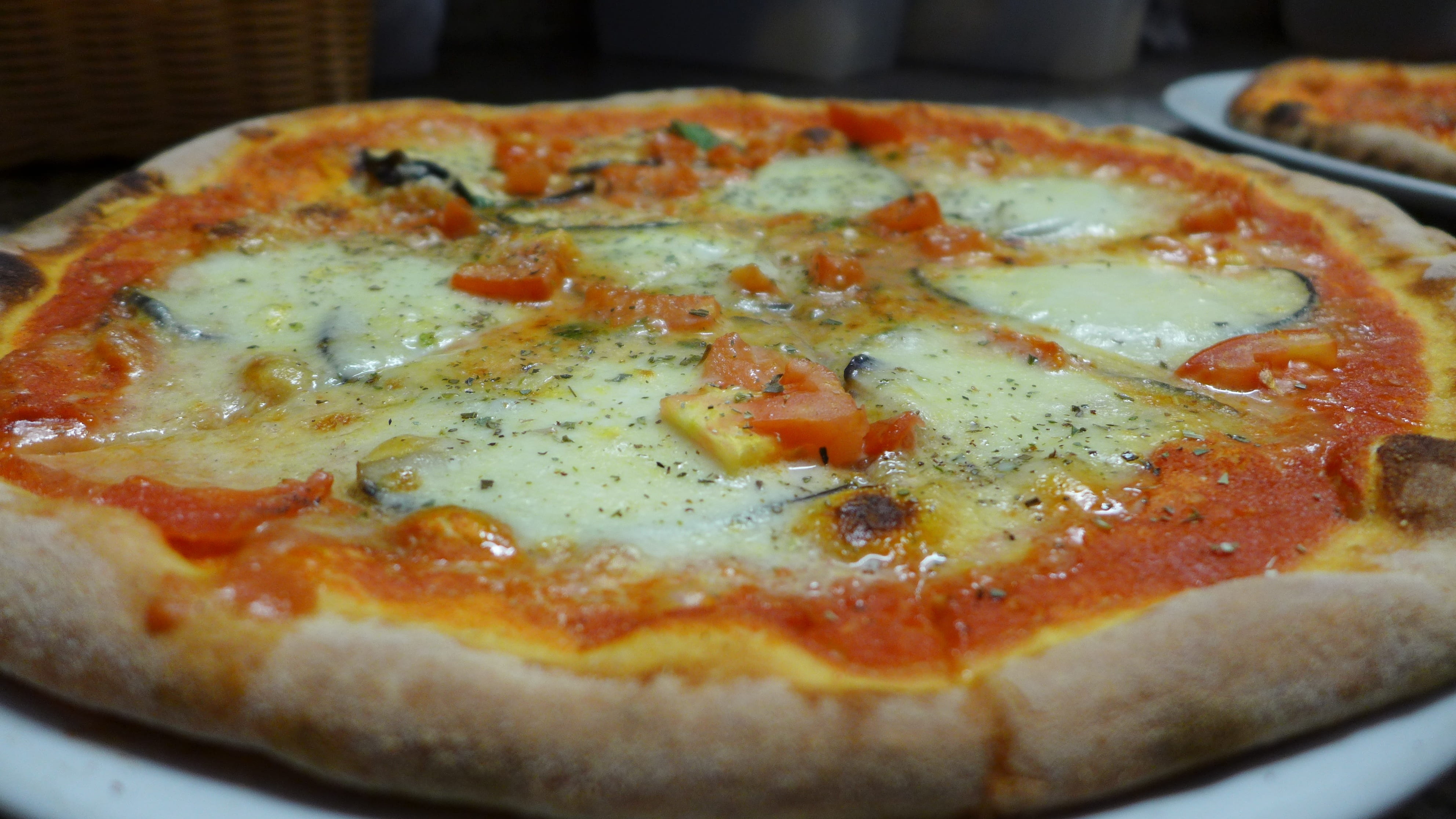 dairy product, freshness, food and drink, hot, indulgence, delicious, homemade, pizza, eat, food, stone oven, temptation, italian food, fireplace, pizzeria, HD Wallpaper