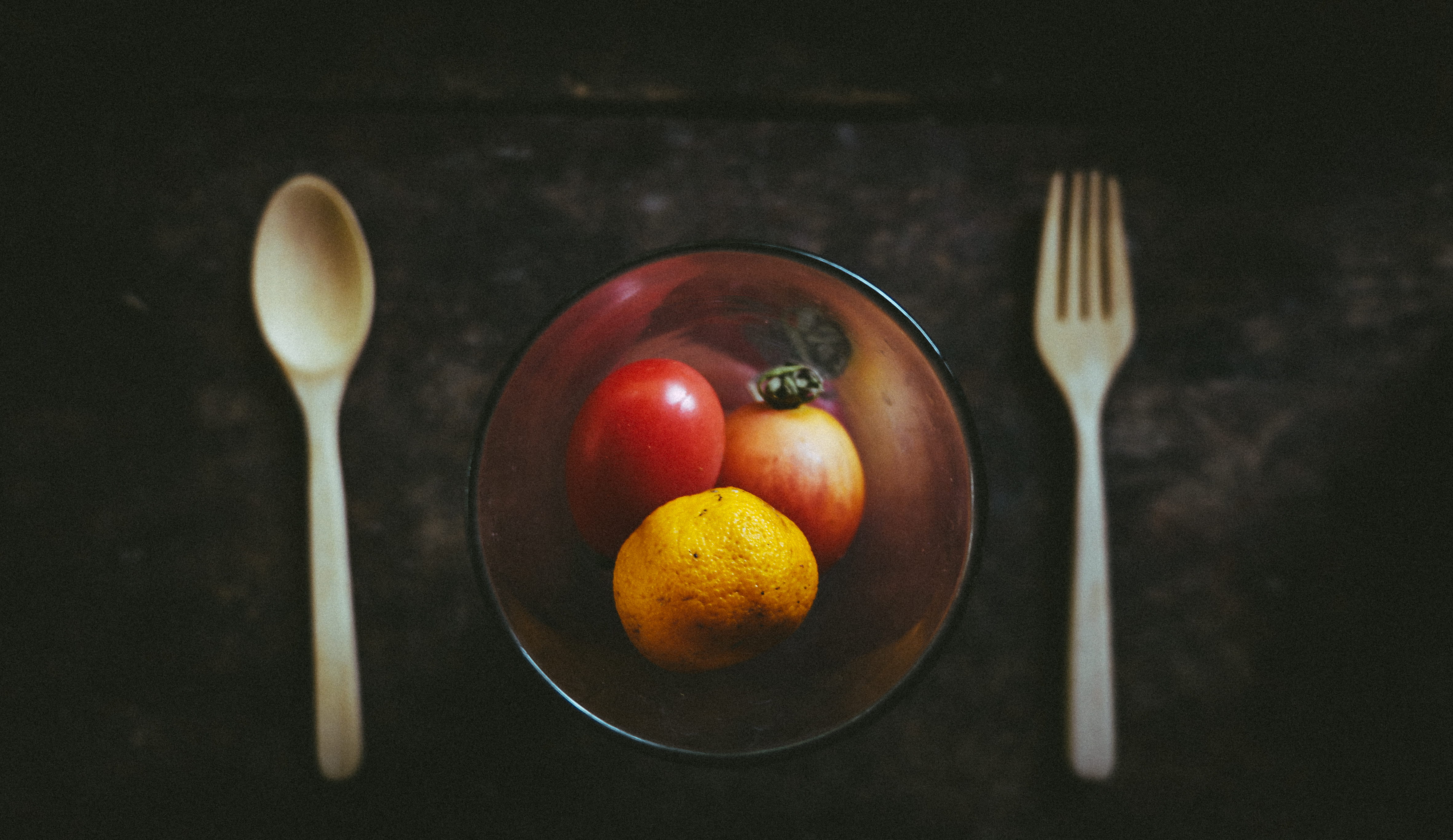spoon, kitchen Utensil, brown, food, close-up, fruits, eating utensil, crockery, fruit, meal, three, directly above, no people, food And Drink, silverware, HD Wallpaper