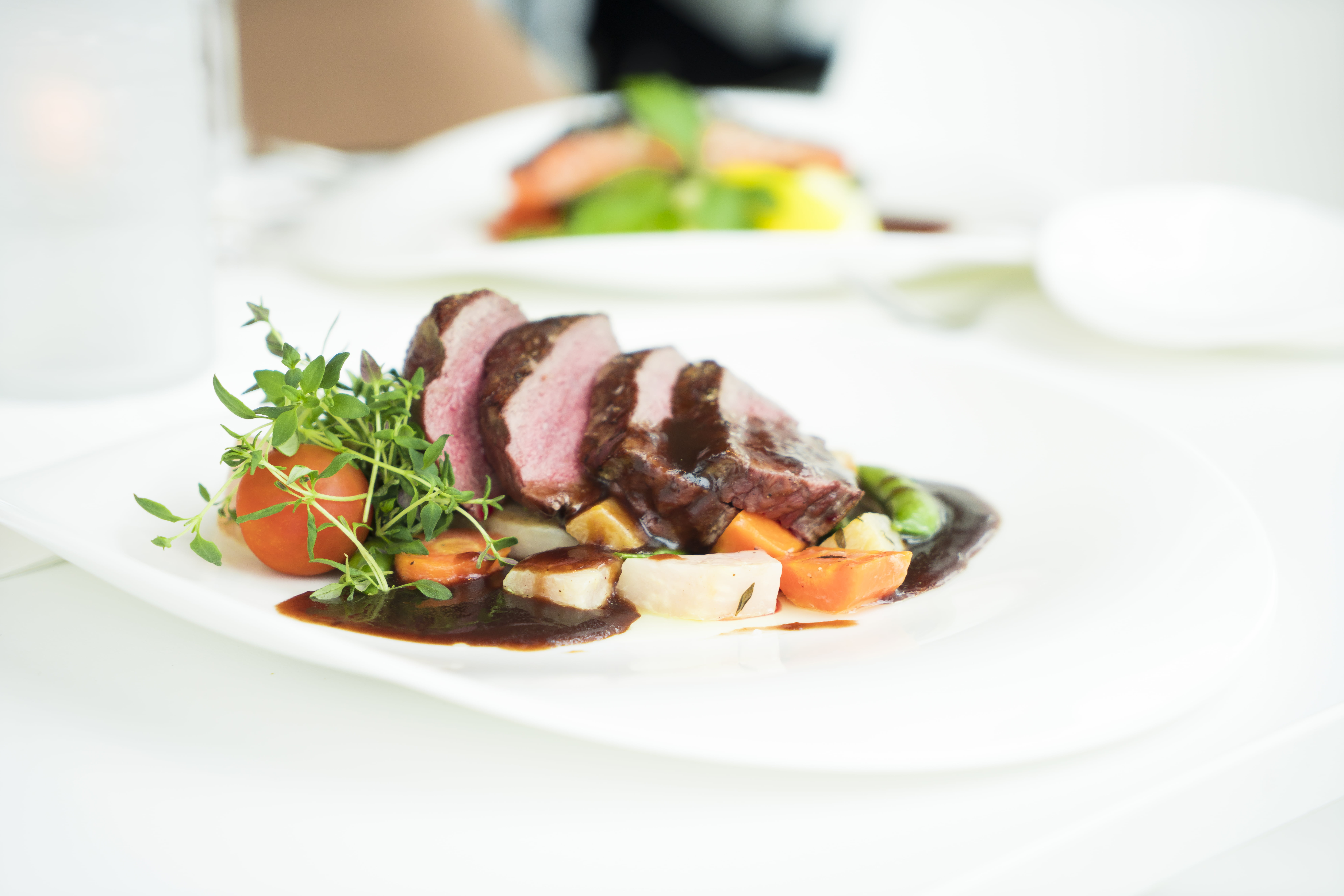 healthy eating, food preparation, vegetable, tasty, fresh food, food, delicious, main course, steak, dinner, epicure, herb, cuisine, table, meat, close-up, HD Wallpaper