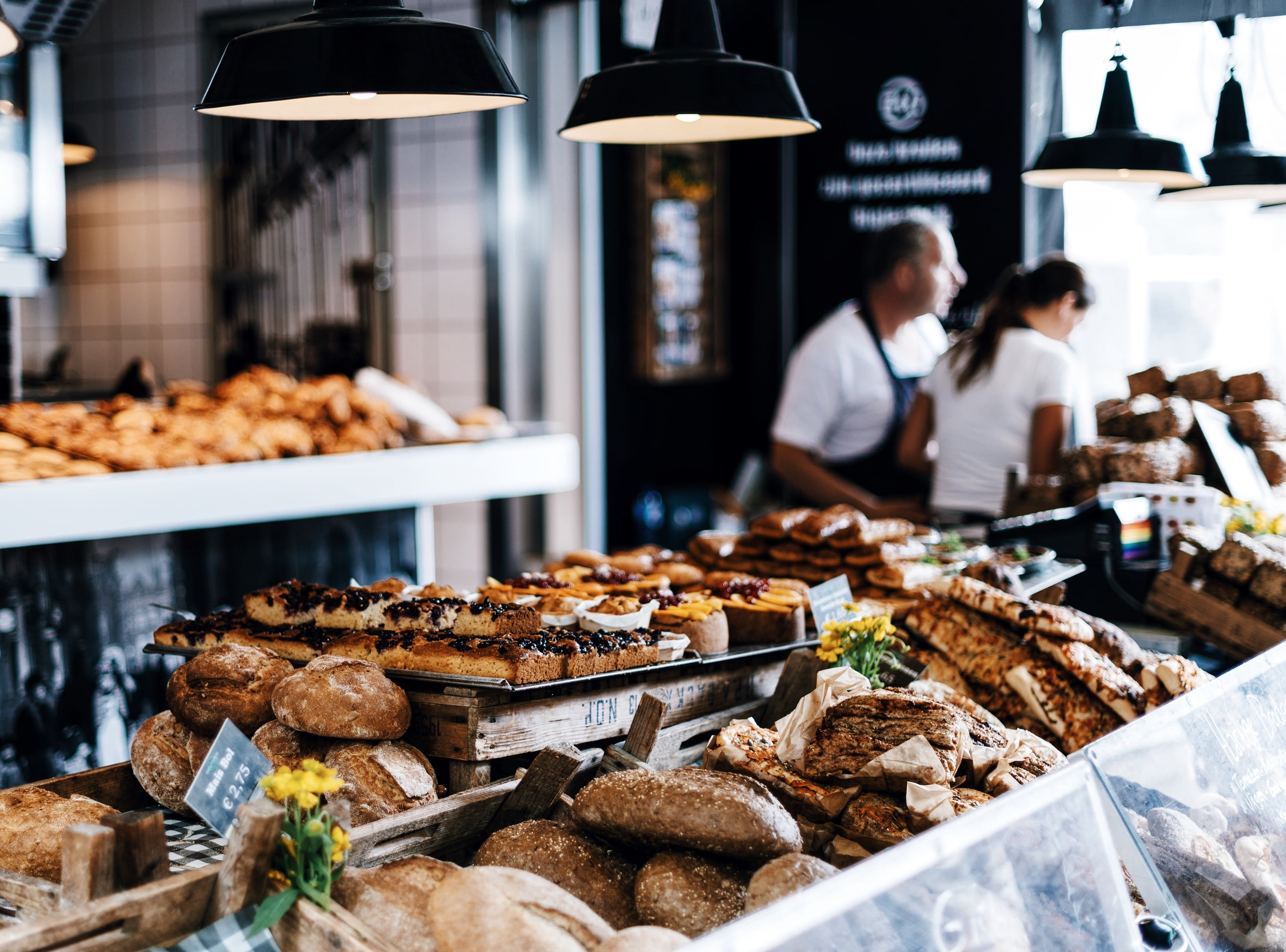 real people, table, pastries, temptation, adult, retail, restaurant, baker, variation, bake, pastry, day, customer, consumerism, food, one man only, freshness, HD Wallpaper