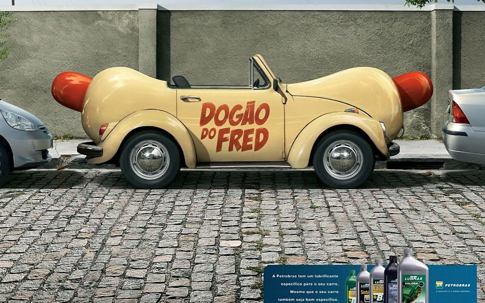 car, auto, beige, red, hotdog, 720P, HD Wallpaper
