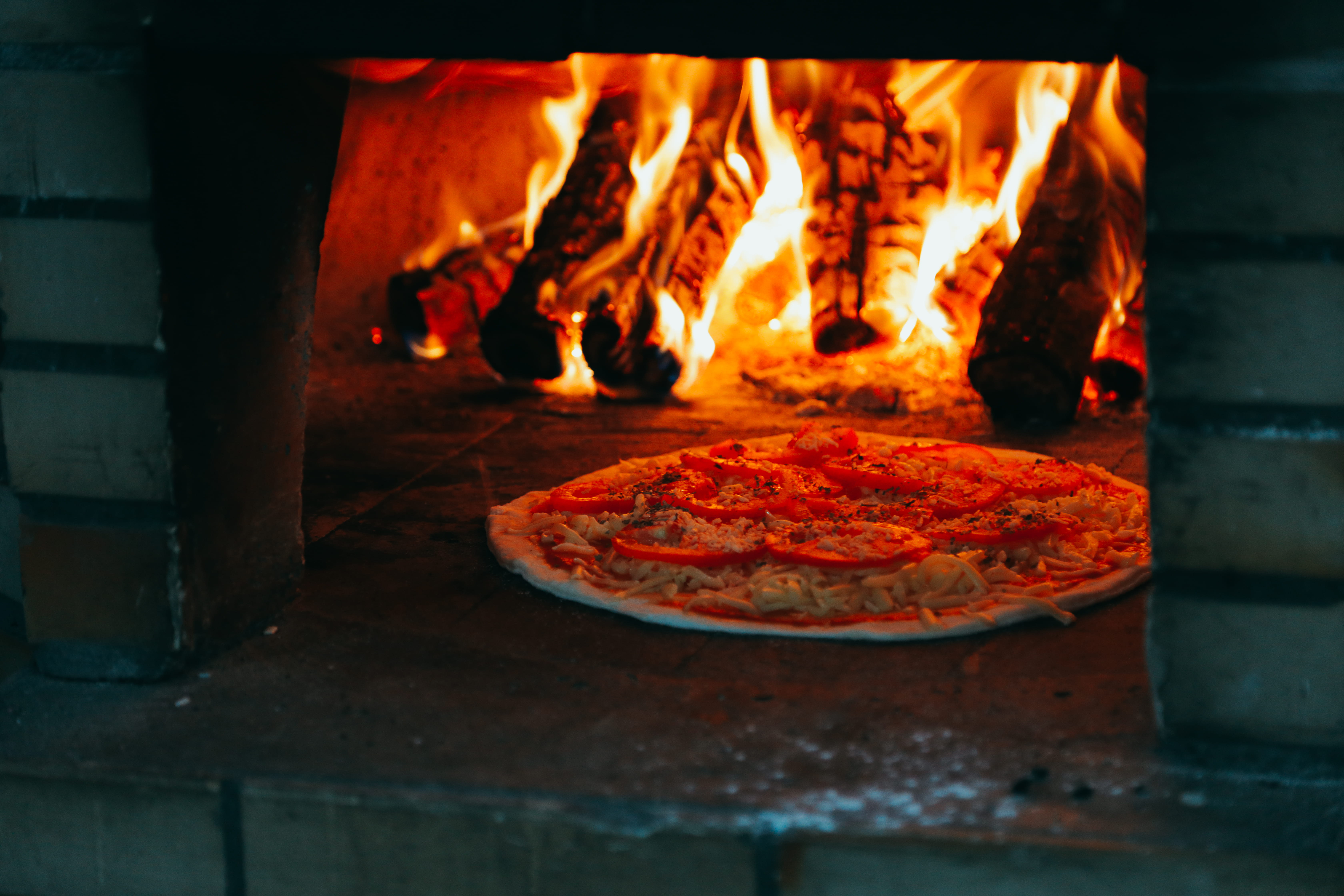 food and drink, glowing, indoors, food, preparation, wood - material, appliance, heat - temperature, flame, hot, 5K, freshness, wood burning stove, no people, HD Wallpaper