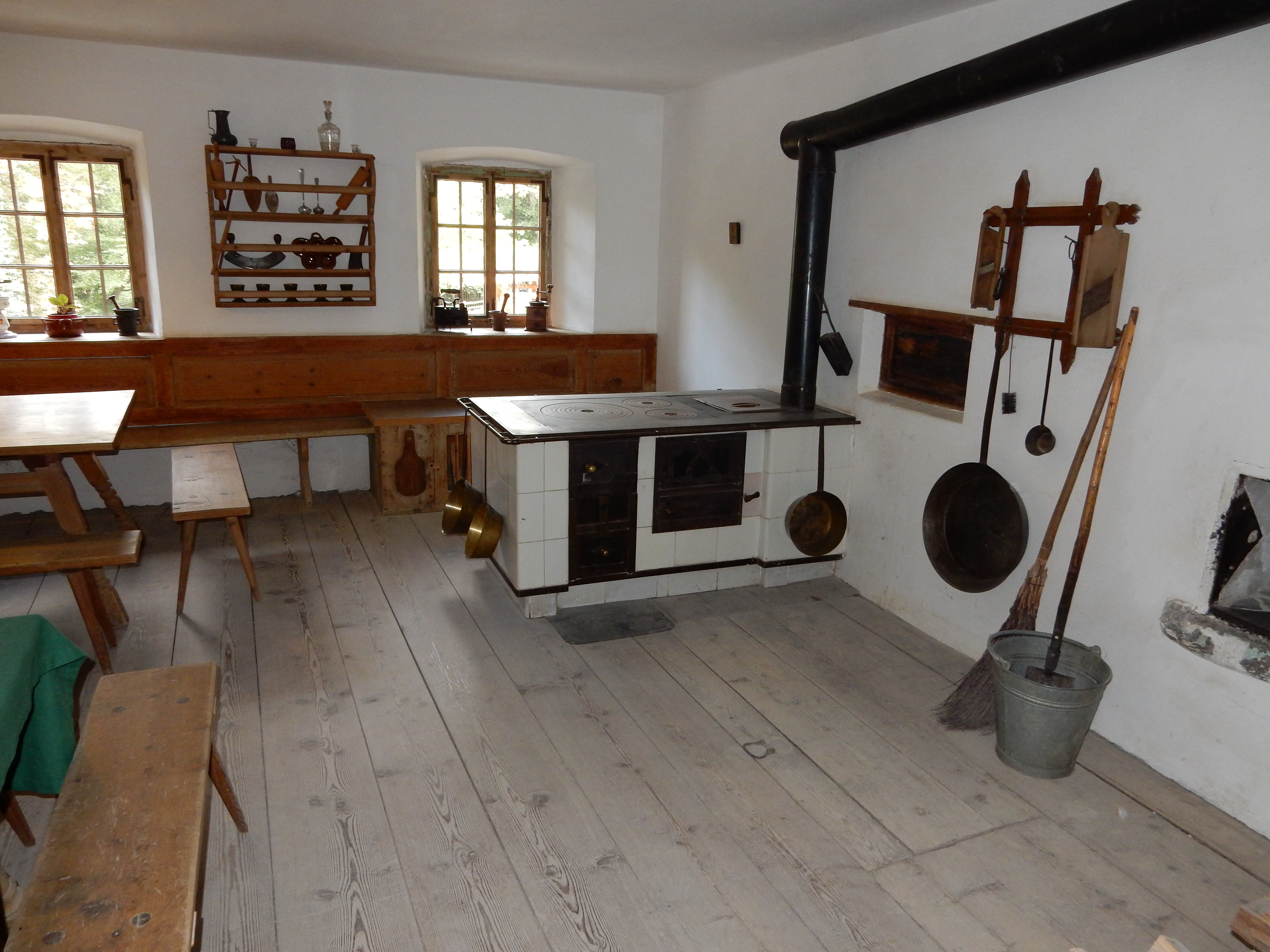 home, musical equipment, tiled floor, chair, wood, farm museum, building, home interior, architecture, no people, hardwood floor, living room, window, day, HD Wallpaper