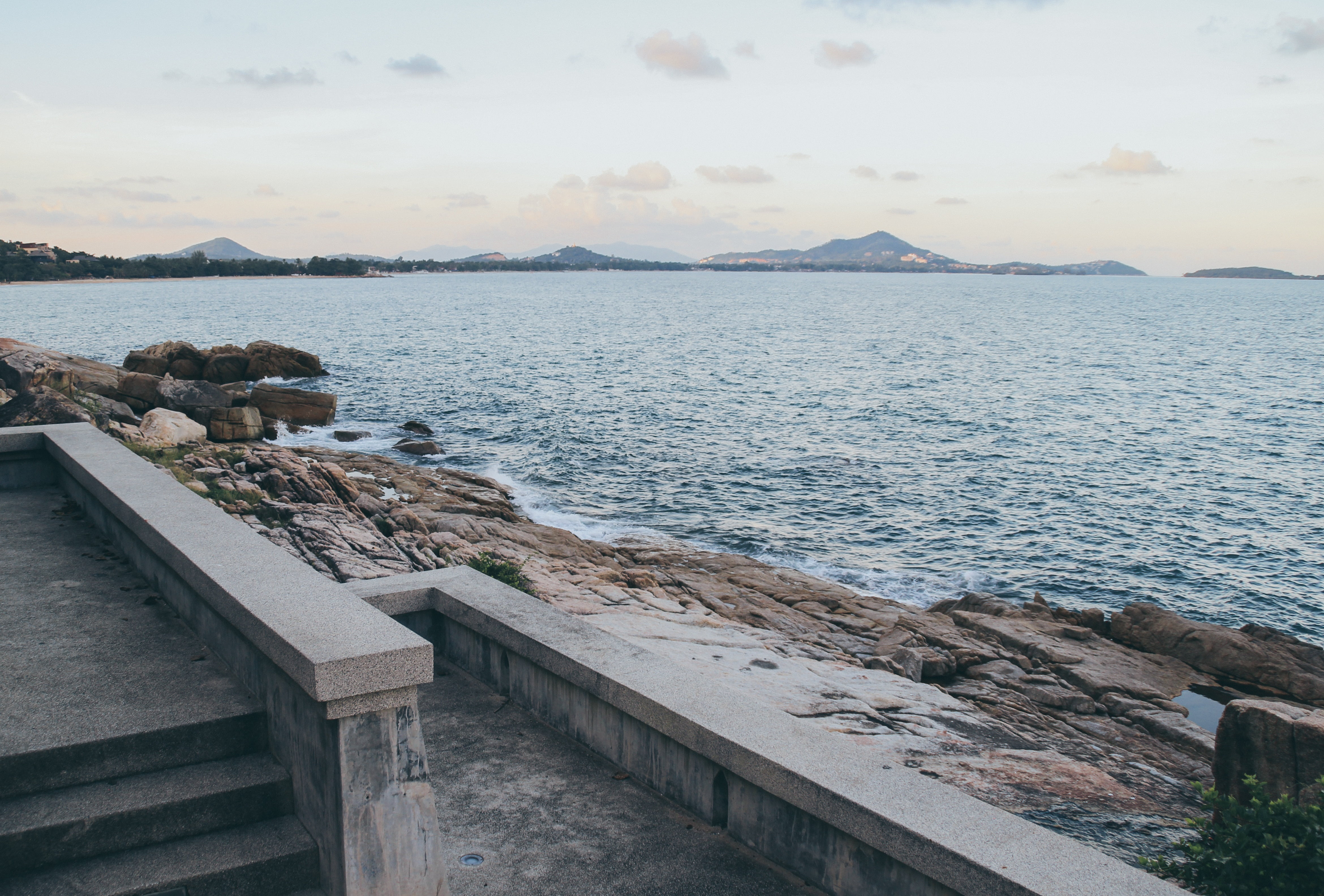 4K, tranquility, away, beach promenade, rock - object, water, strandweg, idyllic, sky, south east asia, groyne, nature, no people, non-urban scene, horizon, HD Wallpaper