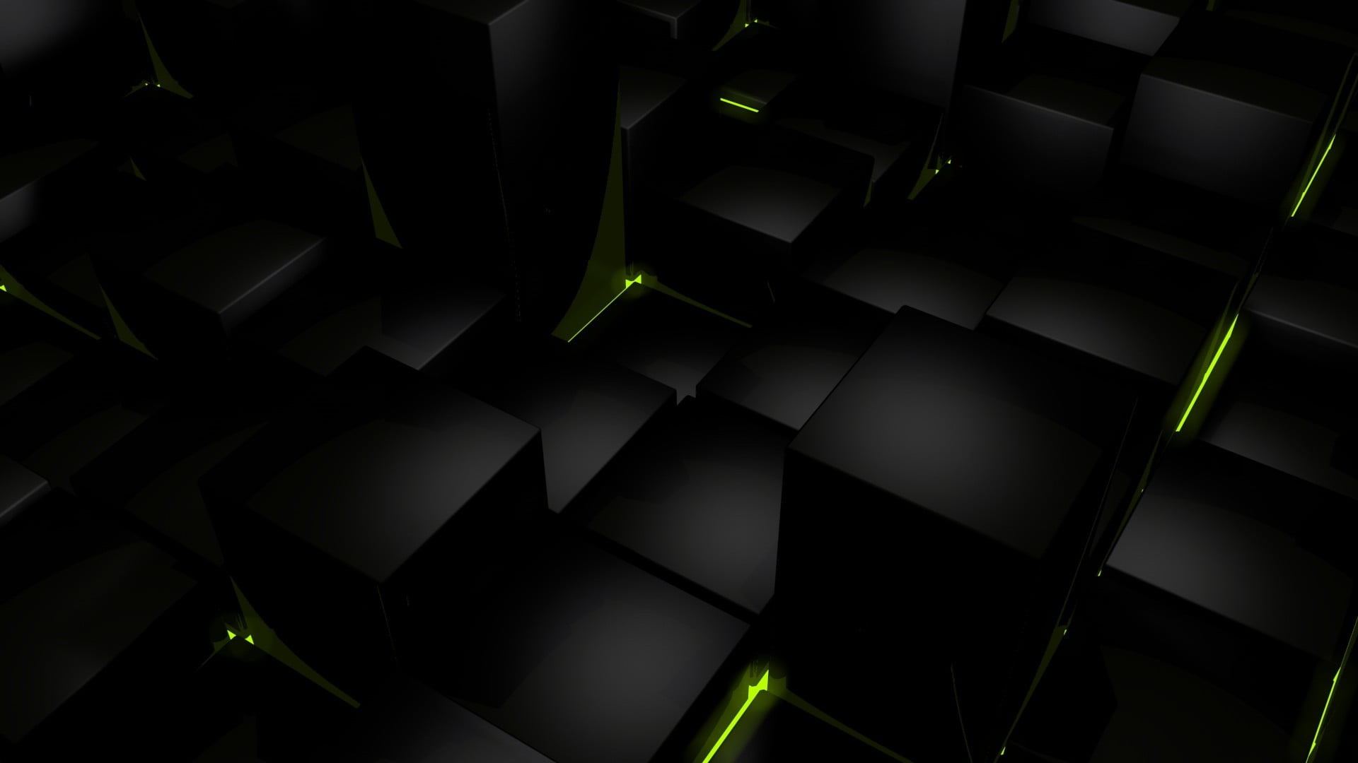 staircase, geometric shape, set, digital art, leather, abstract, glowing, design, gray, full frame, cube, backgrounds, light - natural phenomenon, nightlife, HD Wallpaper