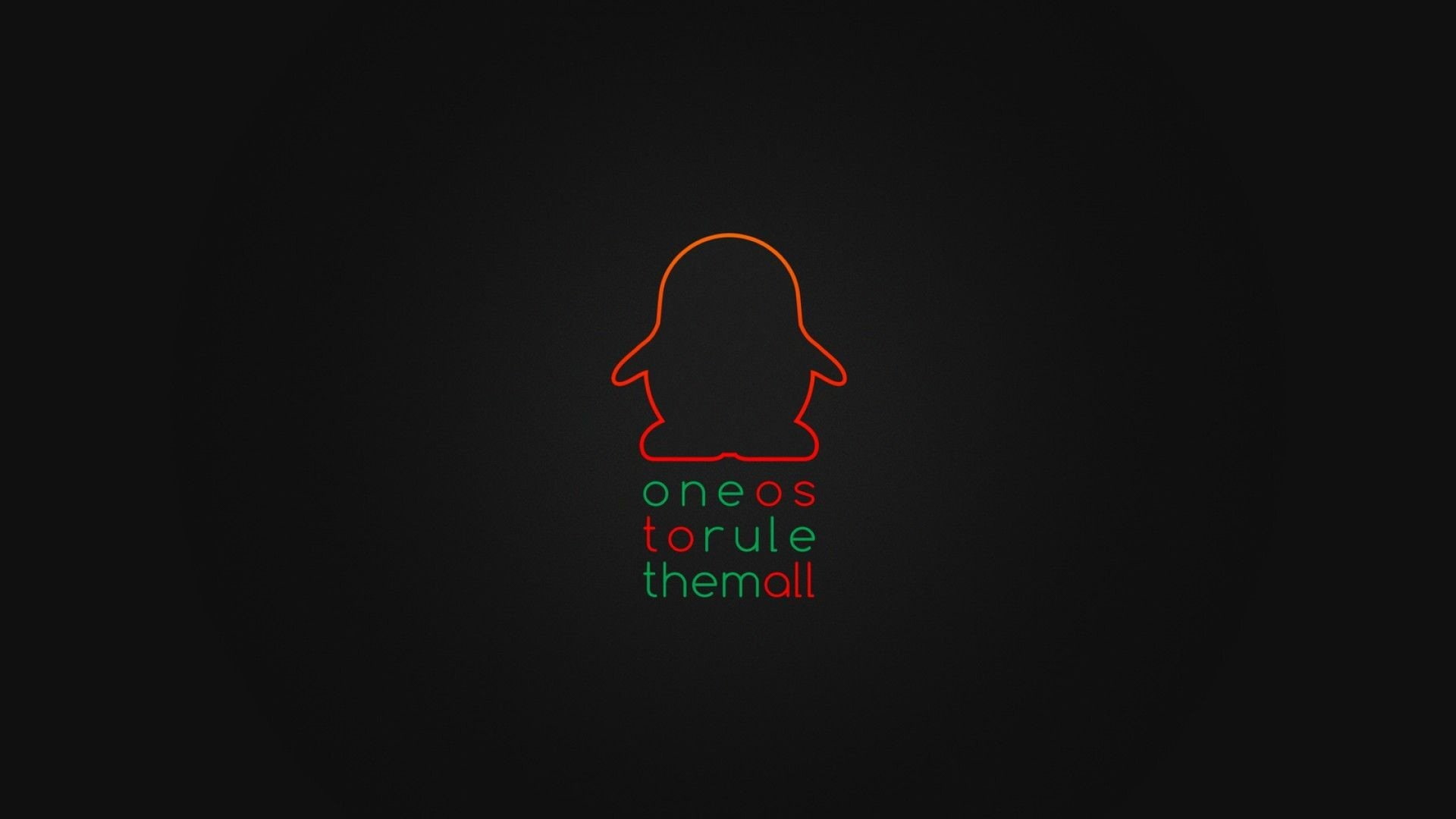 Tux, Linux, The Lord Of The Rings, 1080P, HD Wallpaper