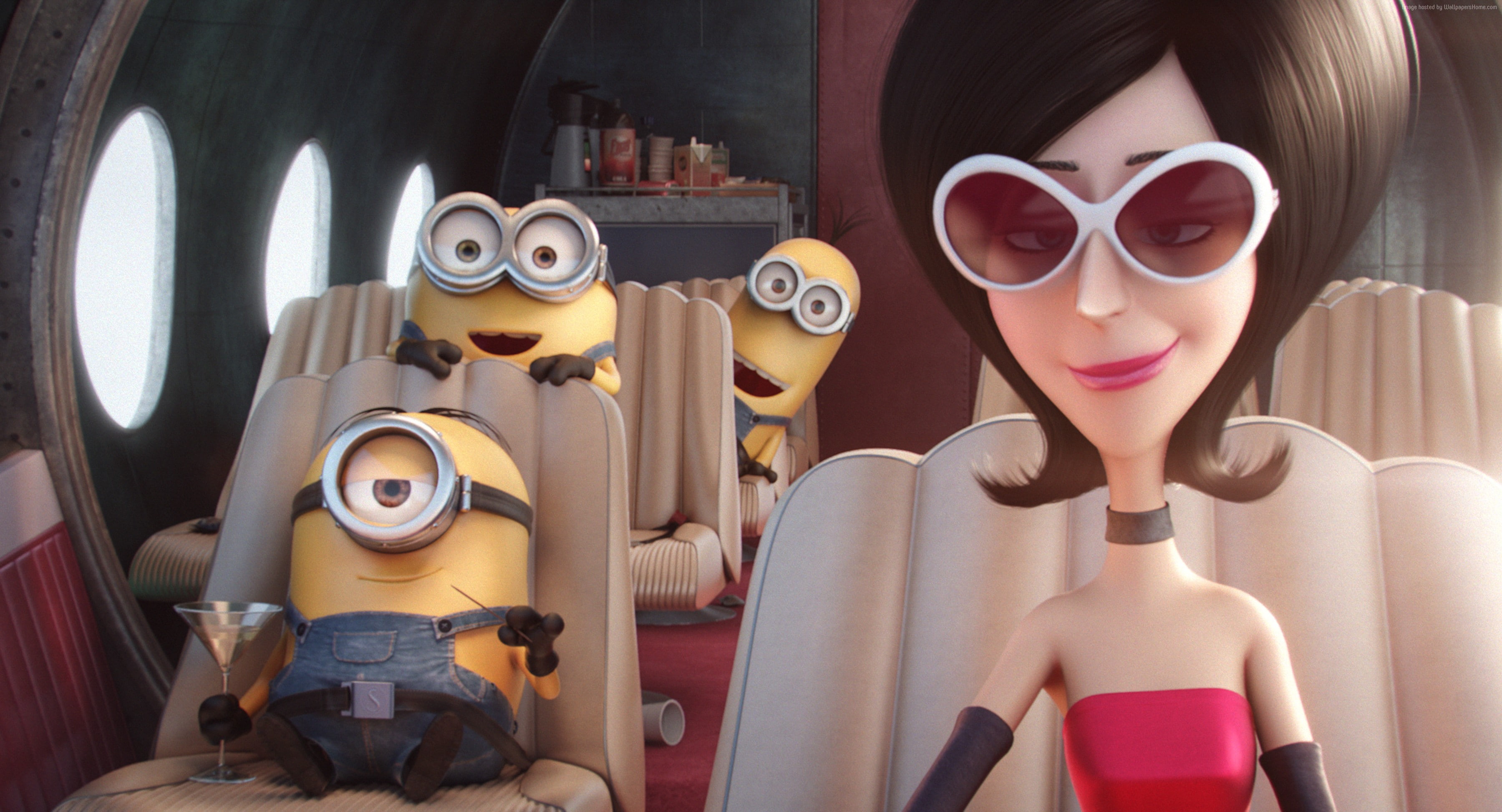 2K, cartoon, Minions, Best Animation Movies of 2015, HD Wallpaper