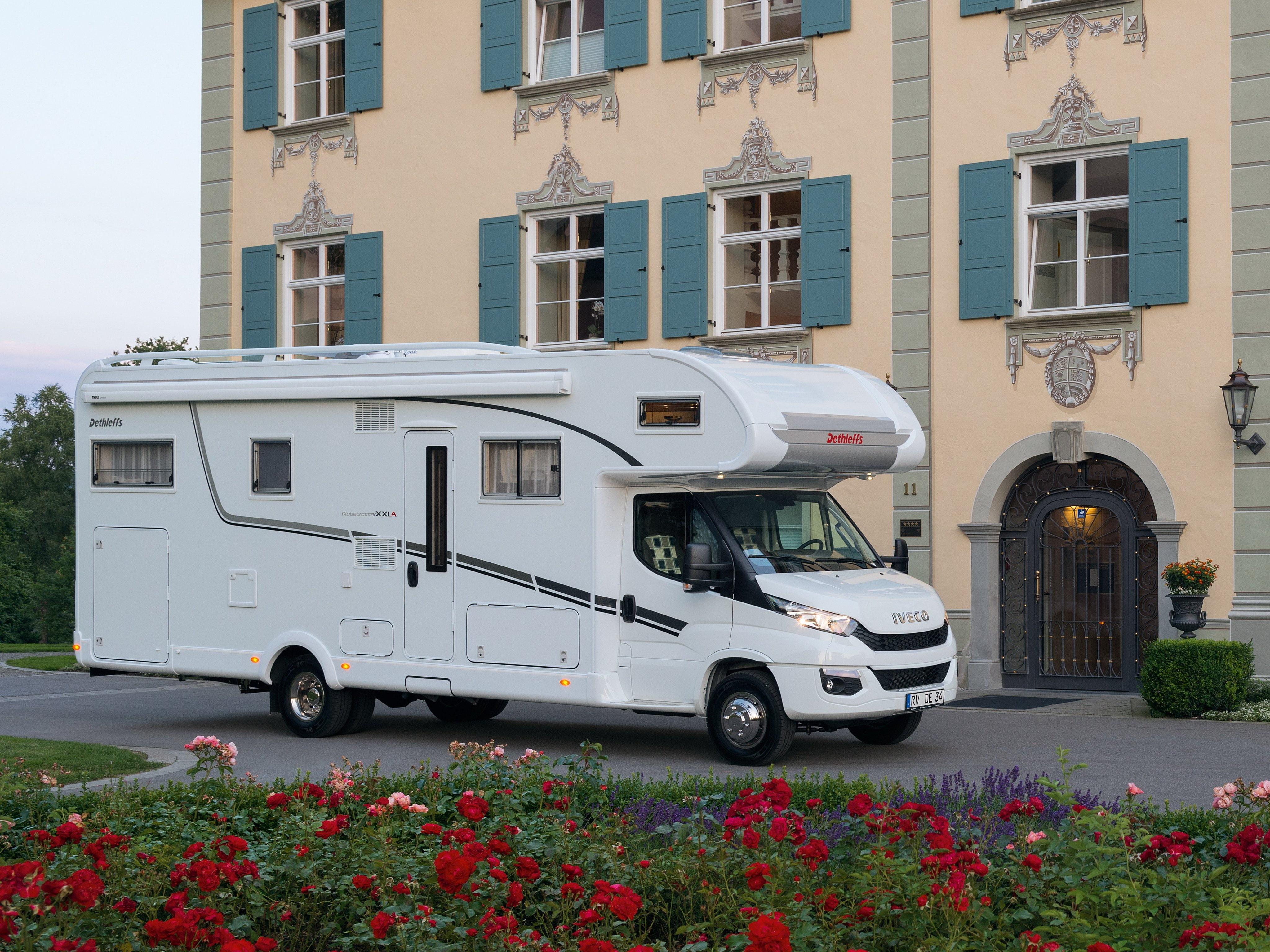 4K, globetrotter, camper, motorhome, 2015, xxl-a, dethleffs, HD Wallpaper