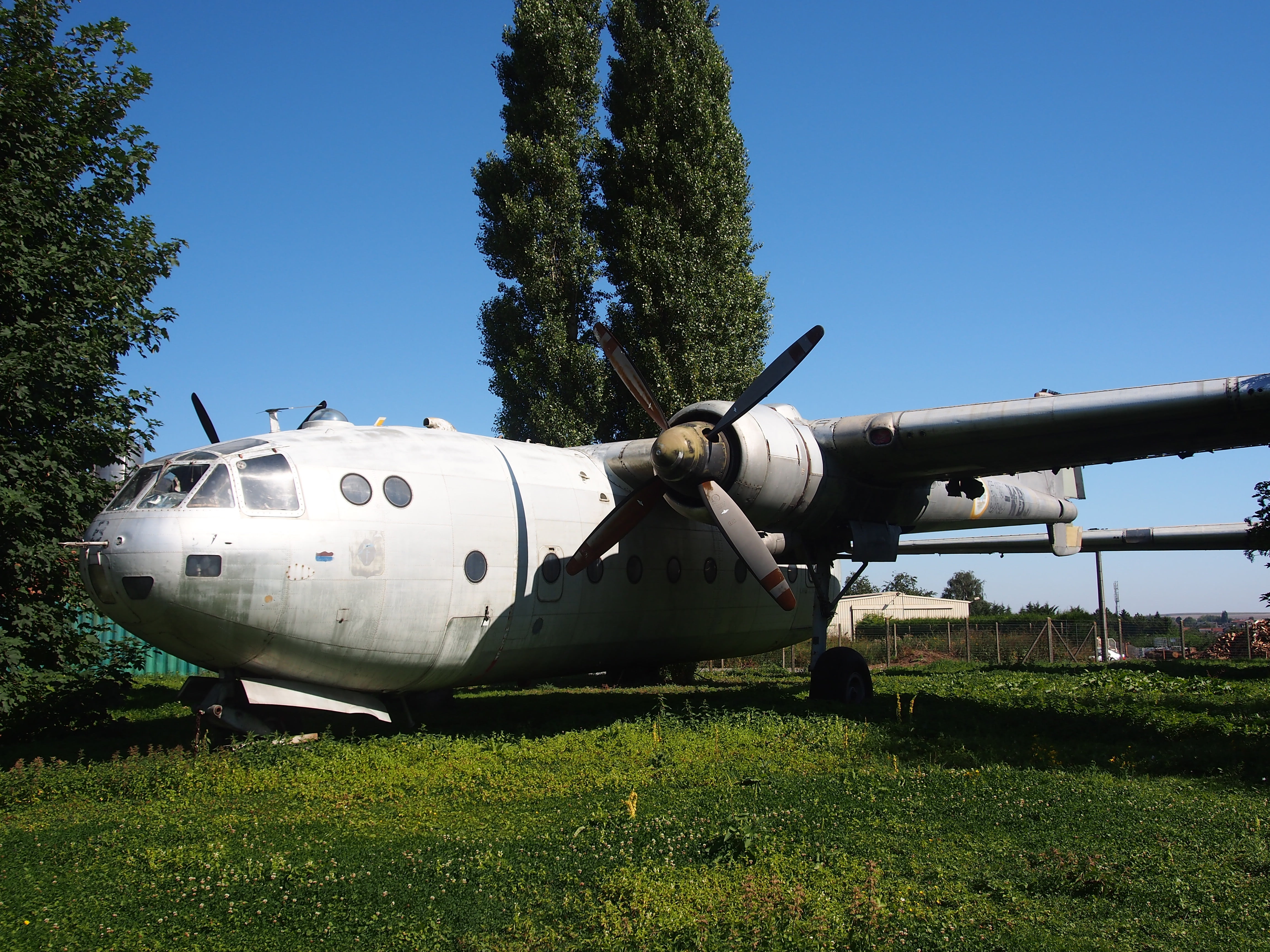 plane, no people, weapon, transportation, mode of transportation, nord noratlas, propeller, airplane, sky, museum, day, grass, cargo, plant, military, outdoors, HD Wallpaper