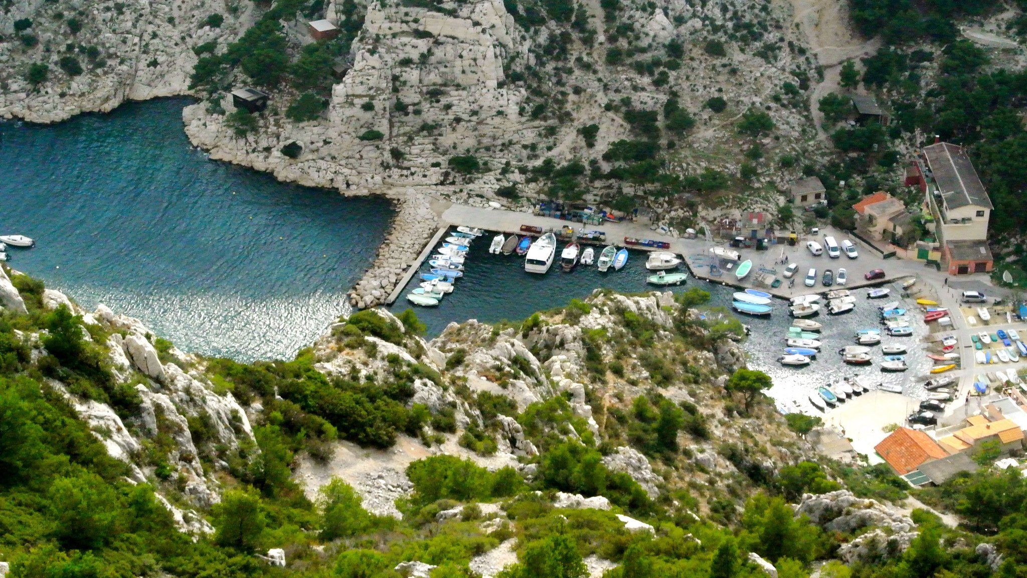 provence, calanques, sea, france, rivages, panoramic, marseille, panorama, 1080P, nature, HD Wallpaper