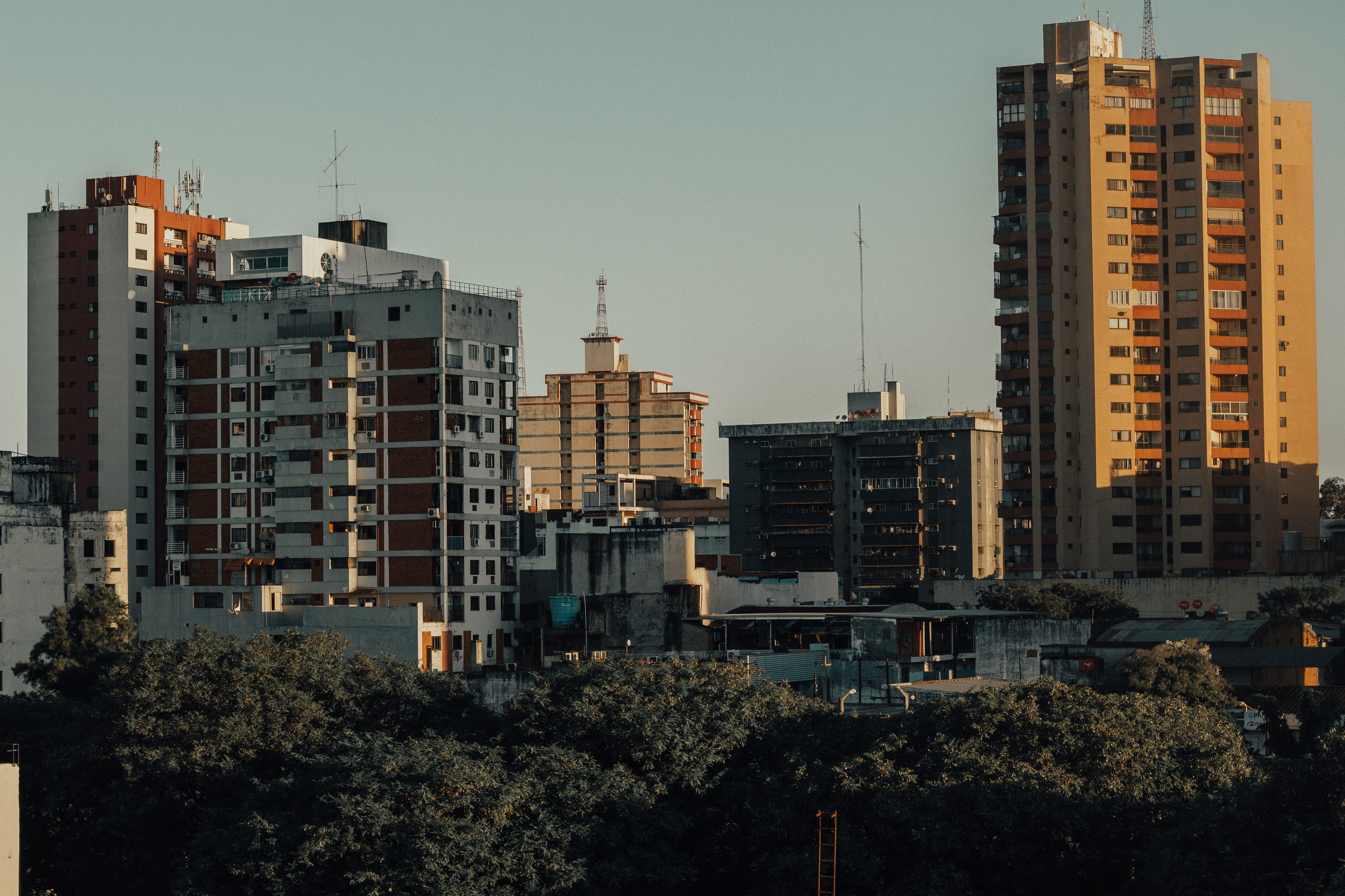 day, apartment, city, present, modern, skyscraper, tall - high, camera, architecture, outdoors, photography, nature, clear sky, sky, office building exterior, HD Wallpaper