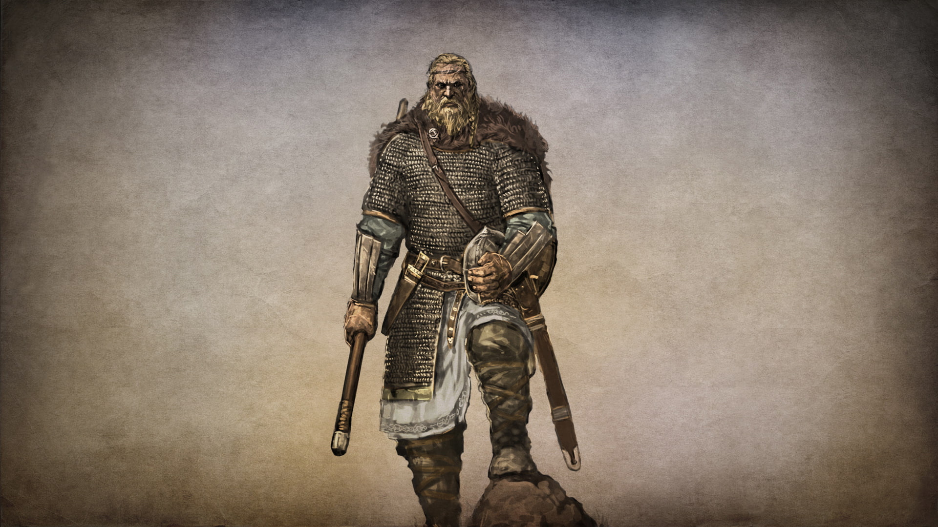 1080P, Scandinavia, warriors, the story of the hero, role, one-handed, military, armed, art, axe, action, collected, shield, sword, RPG., hike, Mount andamp; Blade, HD Wallpaper