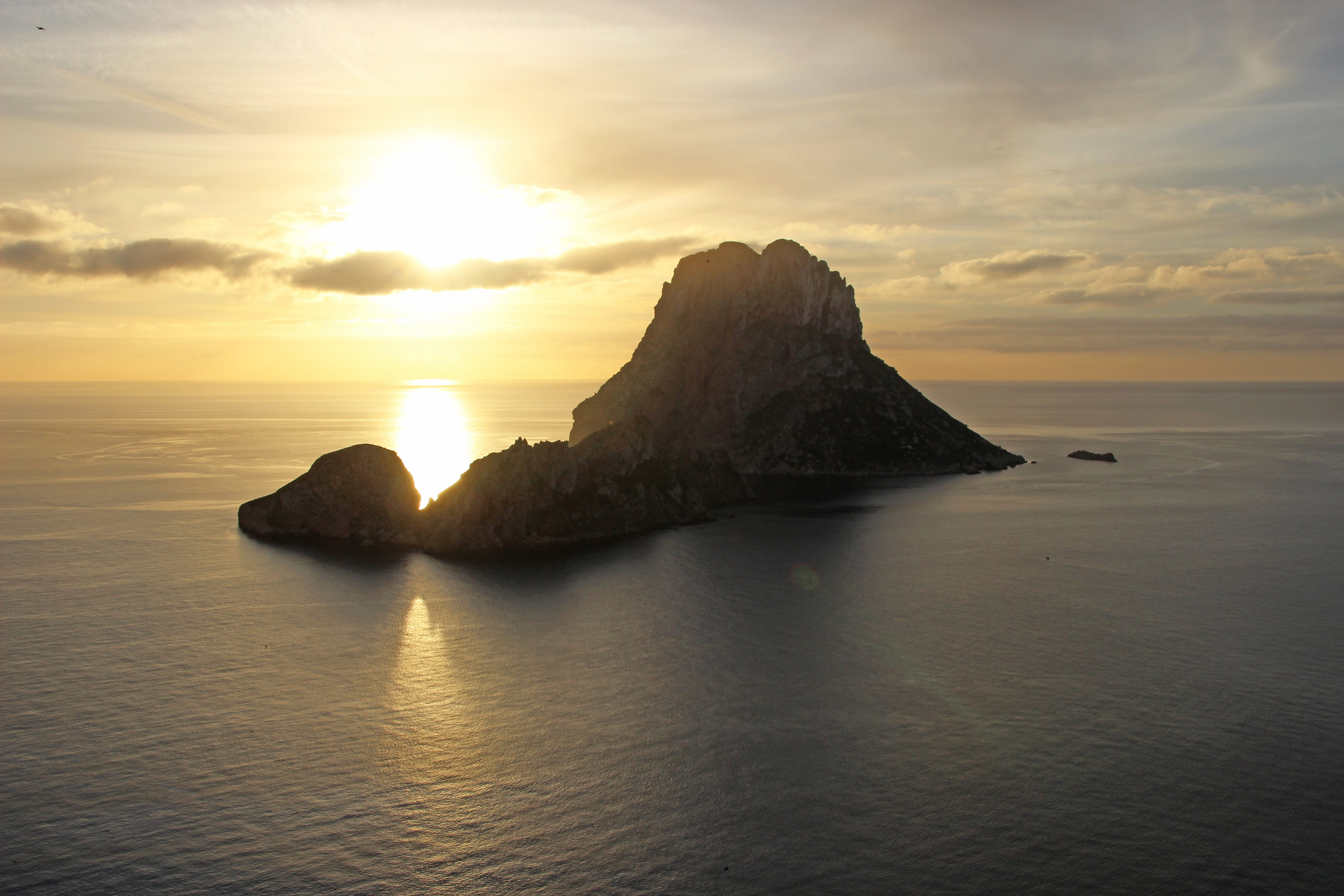 spain, tranquil scene, waterfront, no people, rest, cloud - sky, horizon over water, sea, vacations, balearic islands, scenics - nature, sky, ibiza, outdoors, HD Wallpaper