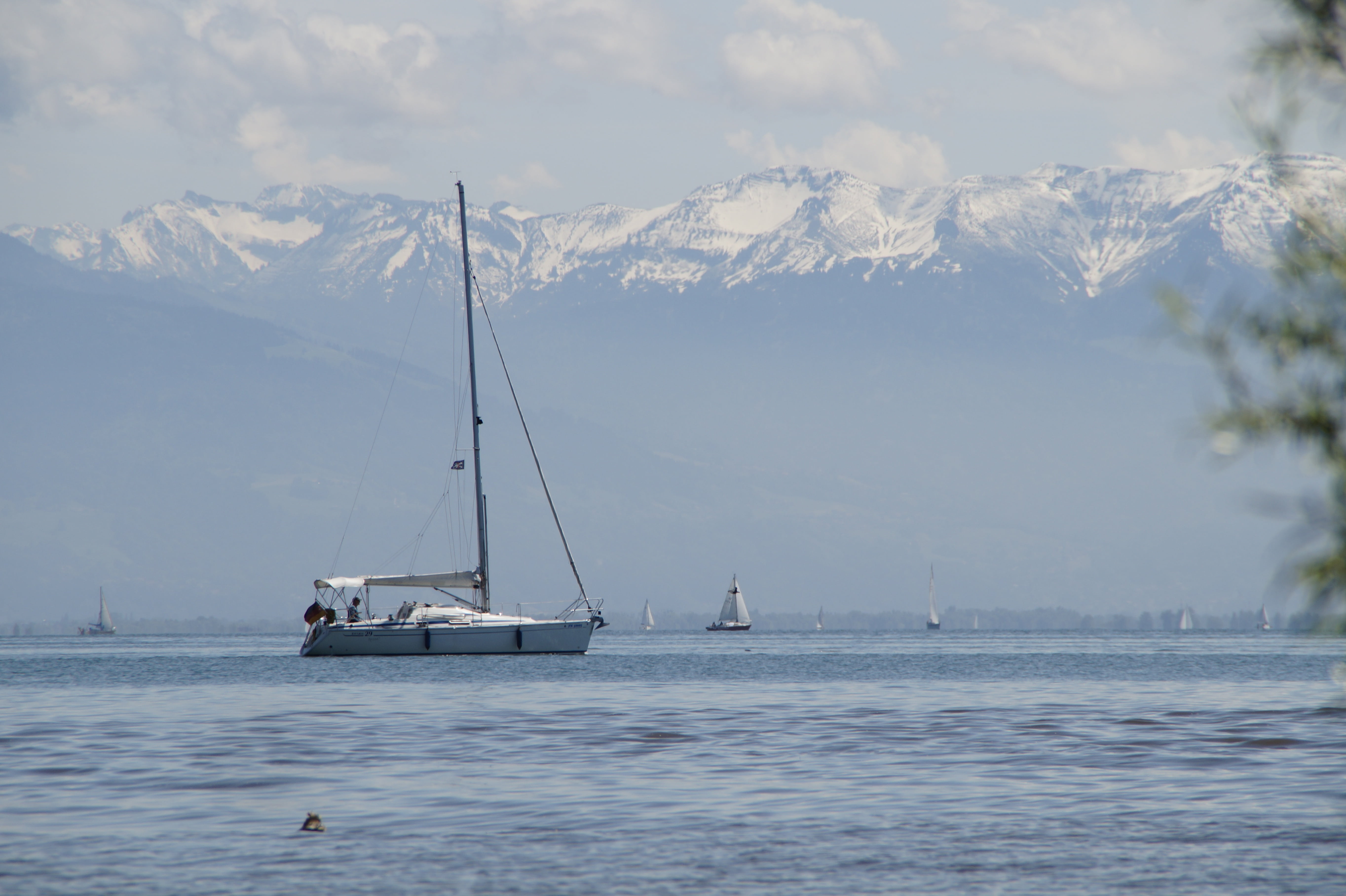 sailboat, lake, tranquil scene, leisure, transportation, boot, day, sail, blue, switzerland, landscape, sky, rest, nature, mood, maritime, quiet, idyllic, HD Wallpaper