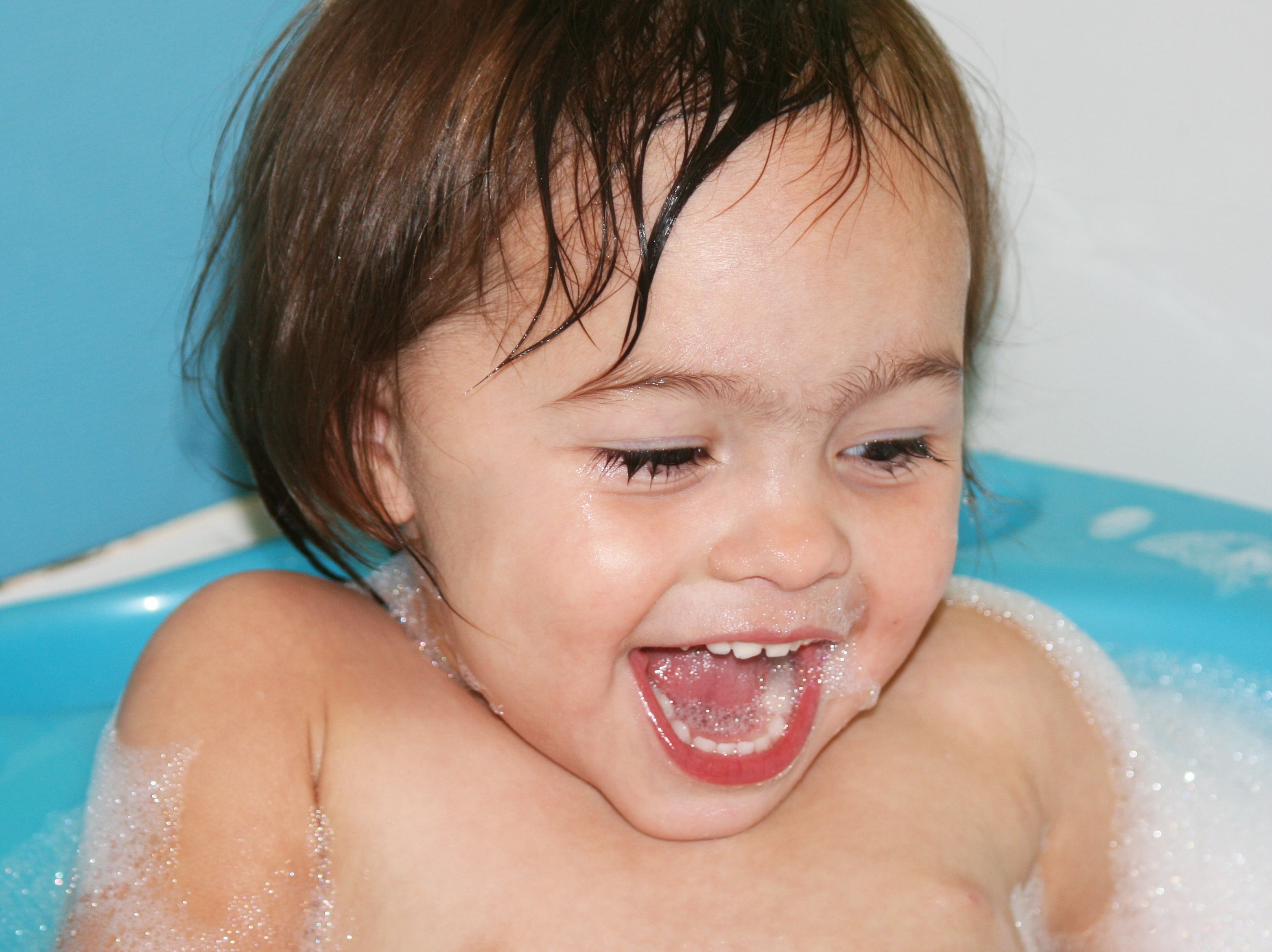 innocence, bubble, child, bath, cheerful, foam, taking a bath, fun, portrait, people, headshot, front view, 2K, healthy Lifestyle, childhood, caucasian Ethnicity, HD Wallpaper