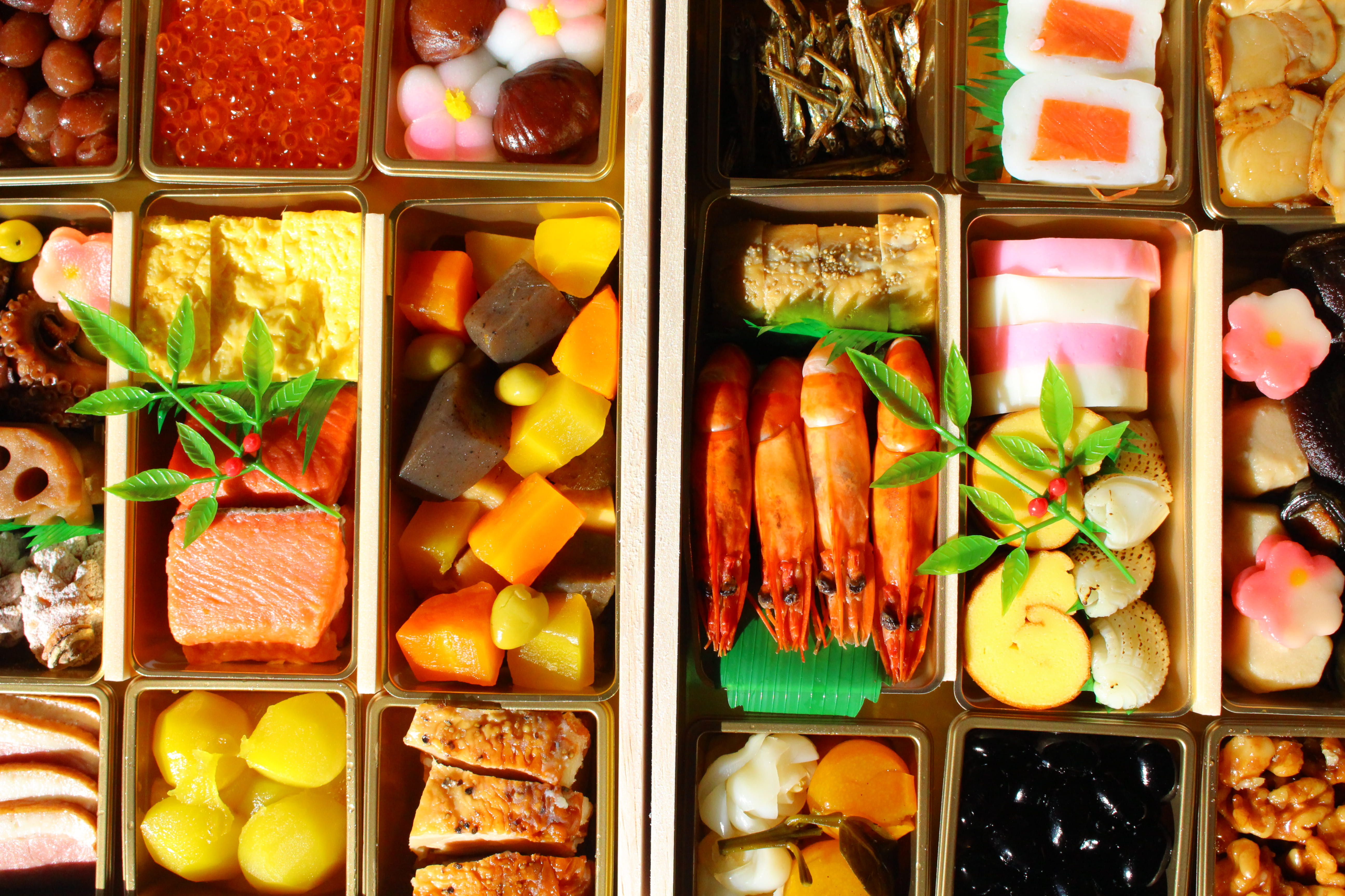 japanese, food, foods, backgrounds, 5K, tradition, beautiful, new years day, container, tasty, food and drink, abundance, retail, no people, indoors, collection, HD Wallpaper