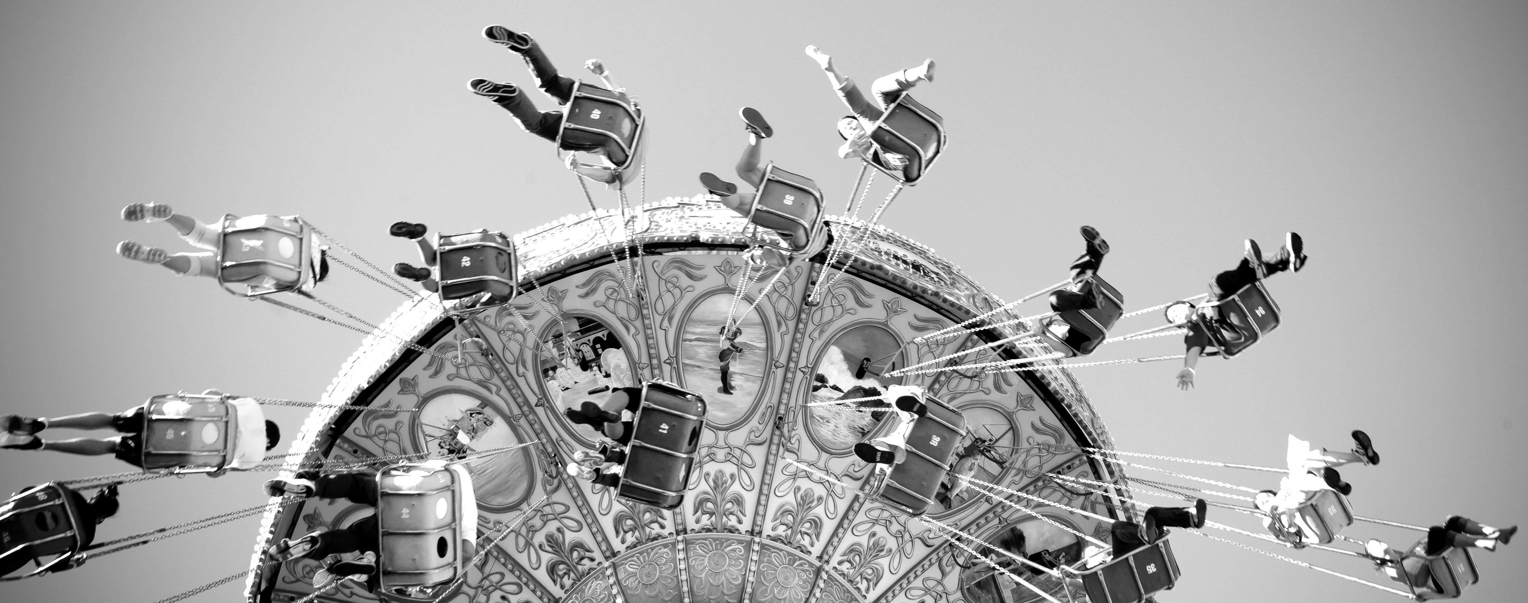 architecture, group of people, medium group of people, clear sky, amusement park, arts culture and entertainment, ride, sorts, Santa Cruz, Santa Cruz Beach Boardwalk, HD Wallpaper