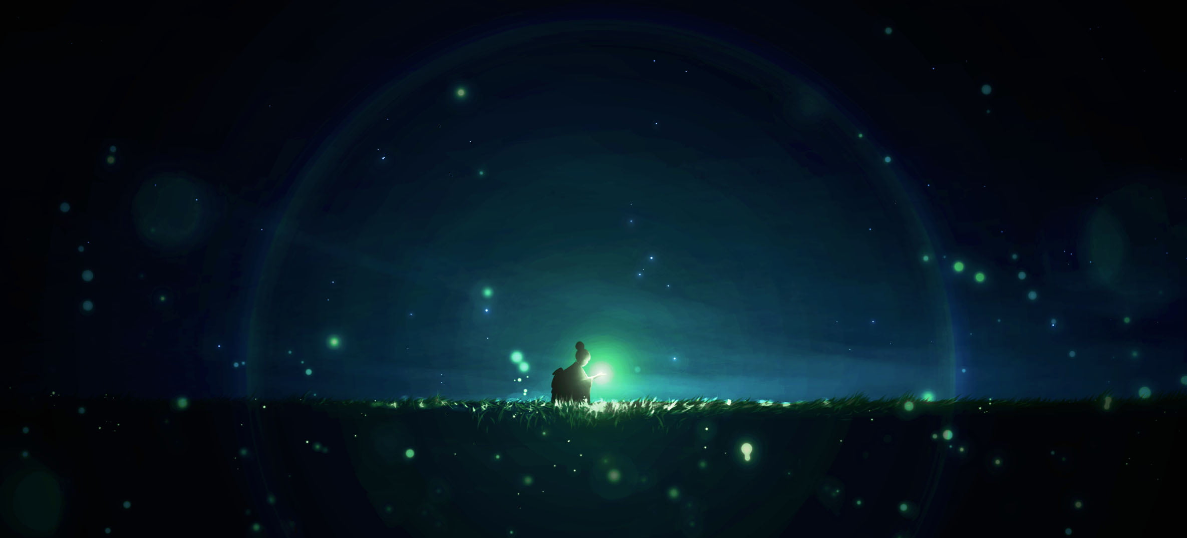 fireflies, Nengoro, 1080P, HD Wallpaper
