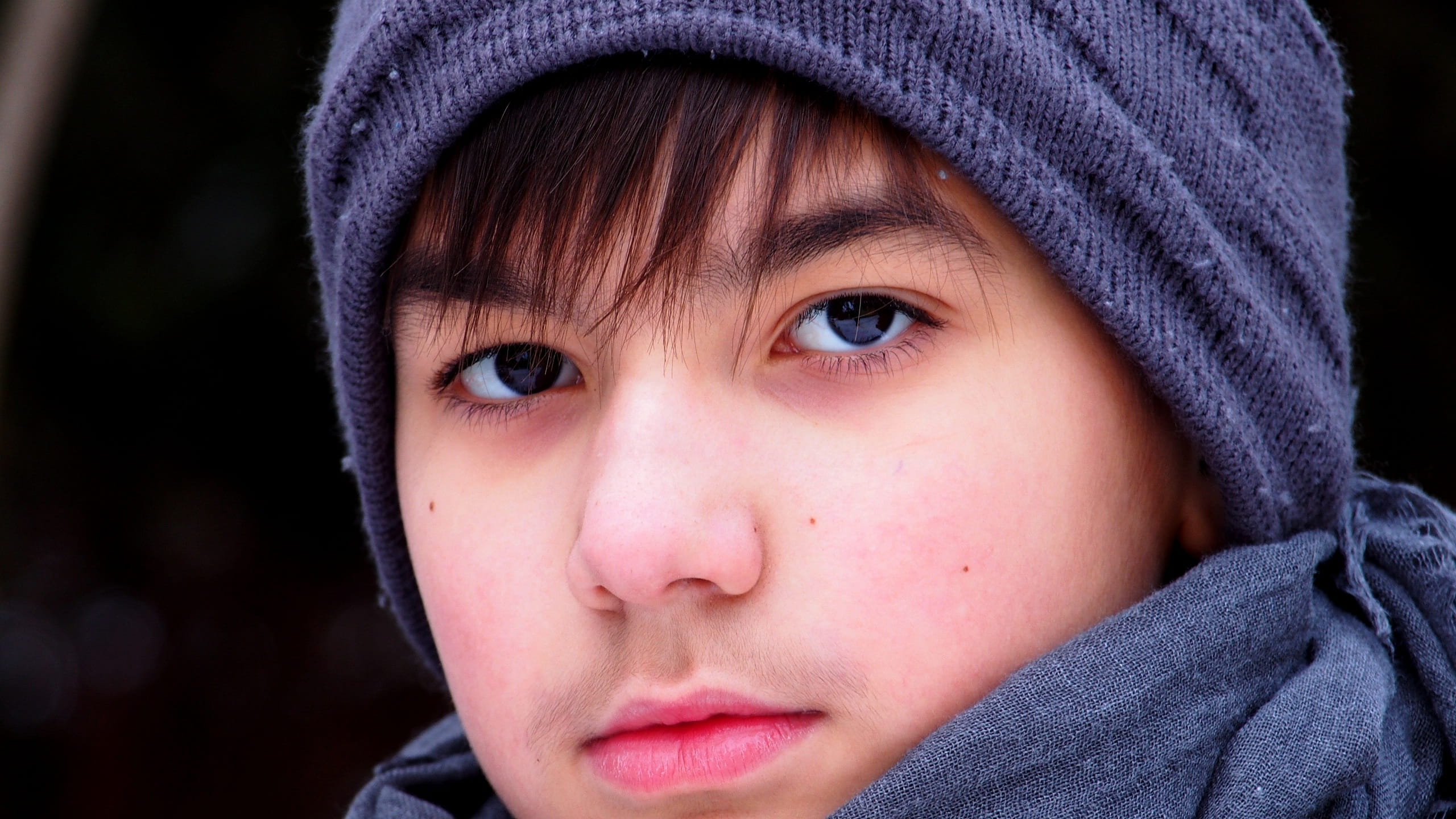 portrait, color Image, body part, attention, lifestyle, Eye, teenager mustache, caucasian Ethnicity, emotion, headshot, children only, sadness, contemplation, HD Wallpaper