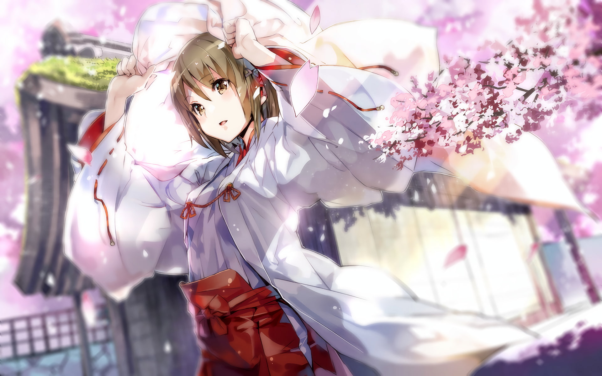 1080P, Destiny of the Shrine Maiden, Anime, HD Wallpaper