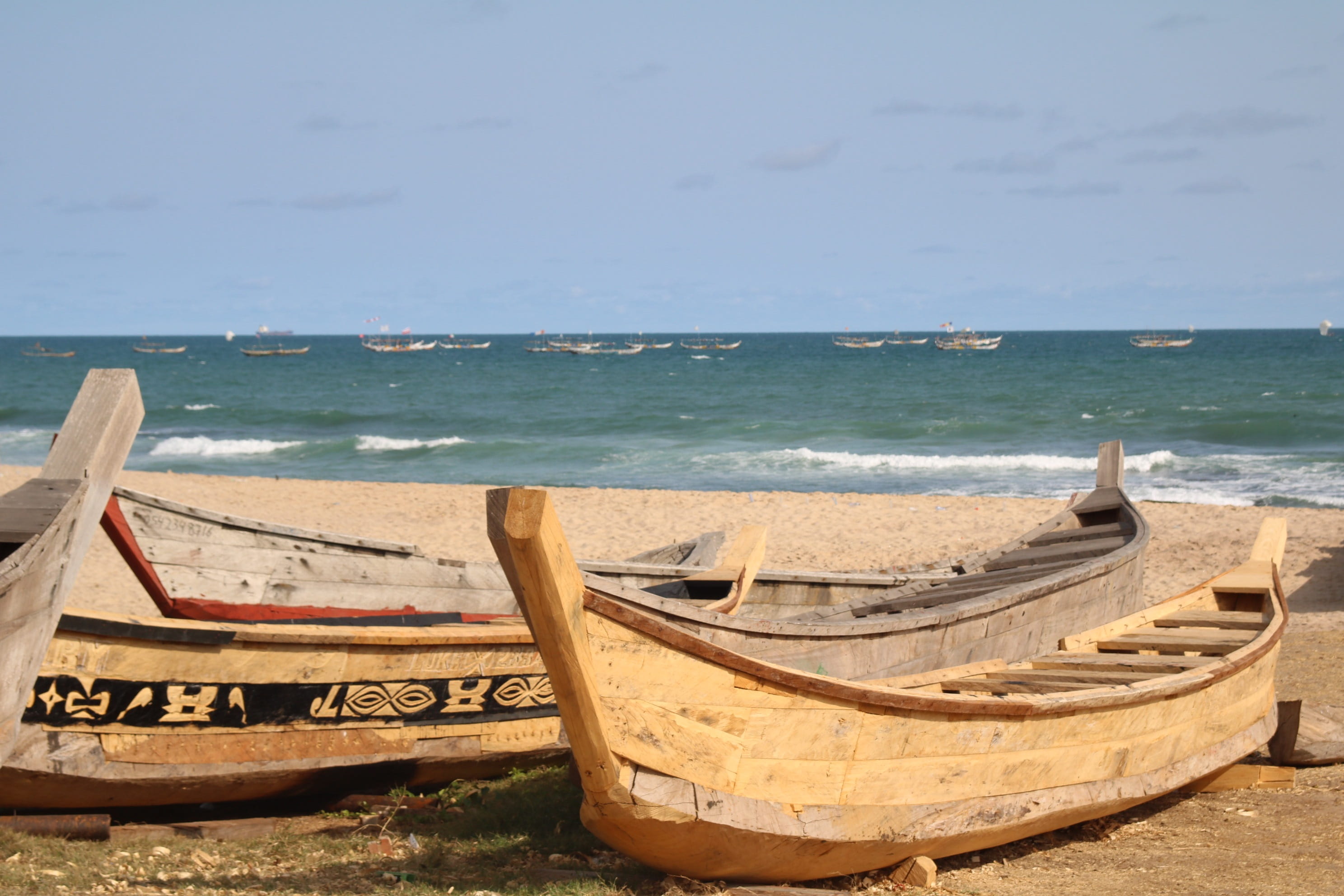 mode of transportation, vacations, horizon over water, day, sky, fishing boats, nautical Vessel, sea, 2K, scenics - nature, Wooden, Boats, Shipbuilder, HD Wallpaper