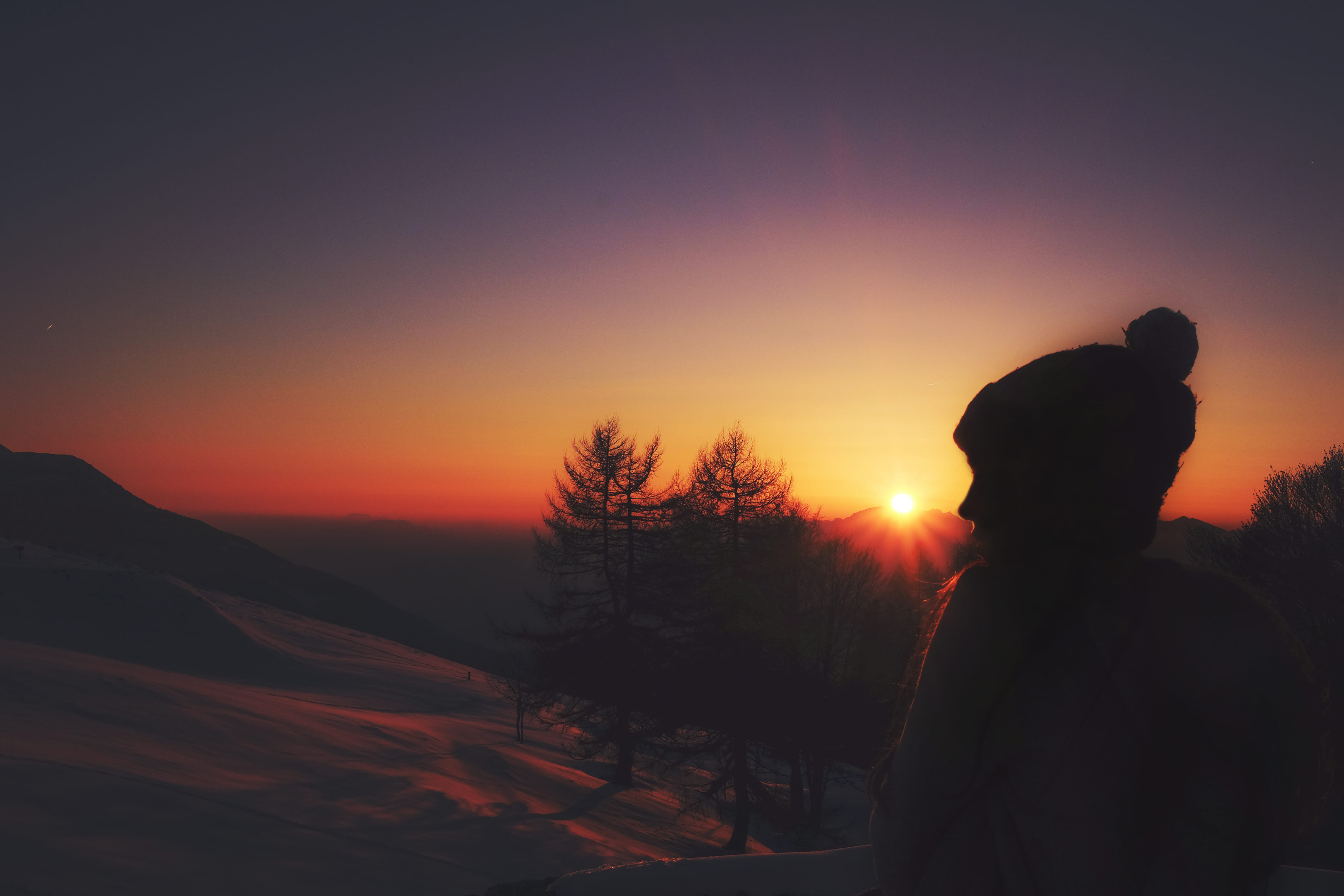 view, real people, golden, monte biaena, landscape, warm clothing, italy, lifestyles, tranquility, plant, 4K, standing, men, beauty in nature, fujifilm, HD Wallpaper