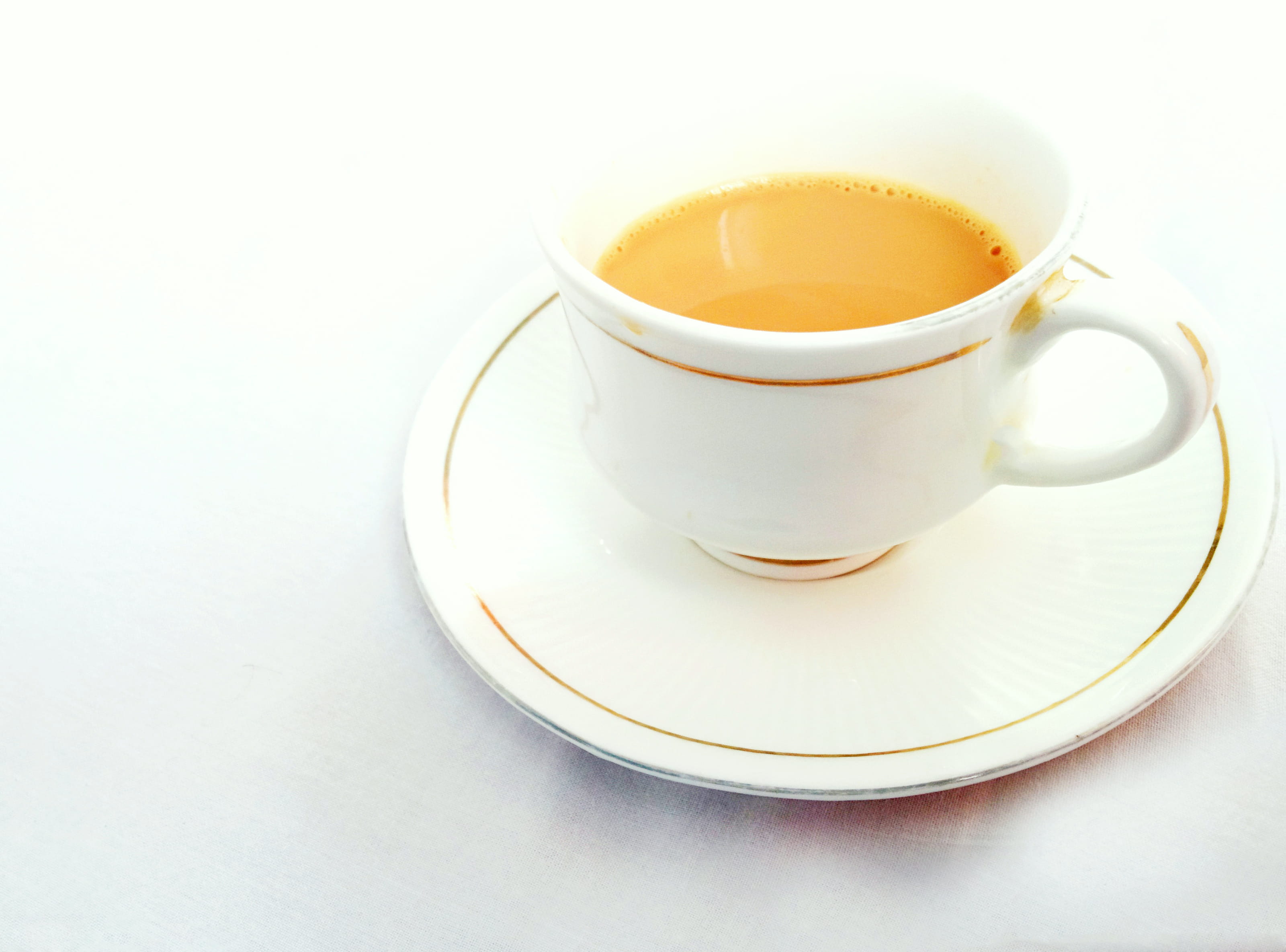 food and drink, drink, white color, indoors, coffee - drink, cup, 2K, bhubaneswar, no people, saucer, freshness, mug, coffee cup, tea cup, tea - hot drink, HD Wallpaper