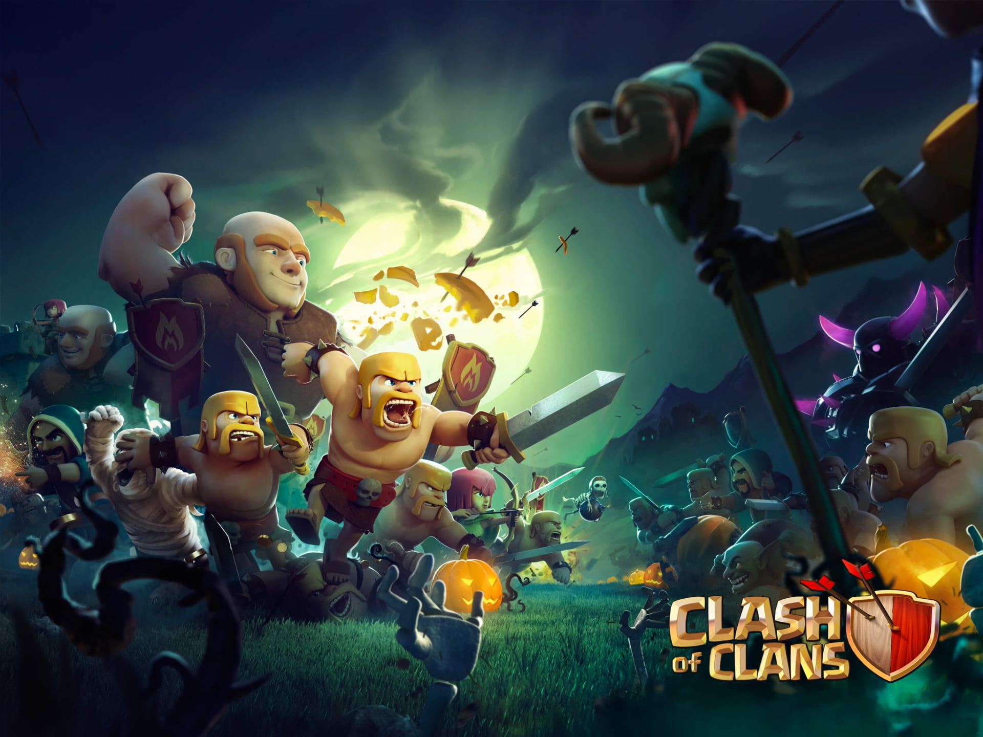 1080P, Video Game, Clash of Clans, HD Wallpaper