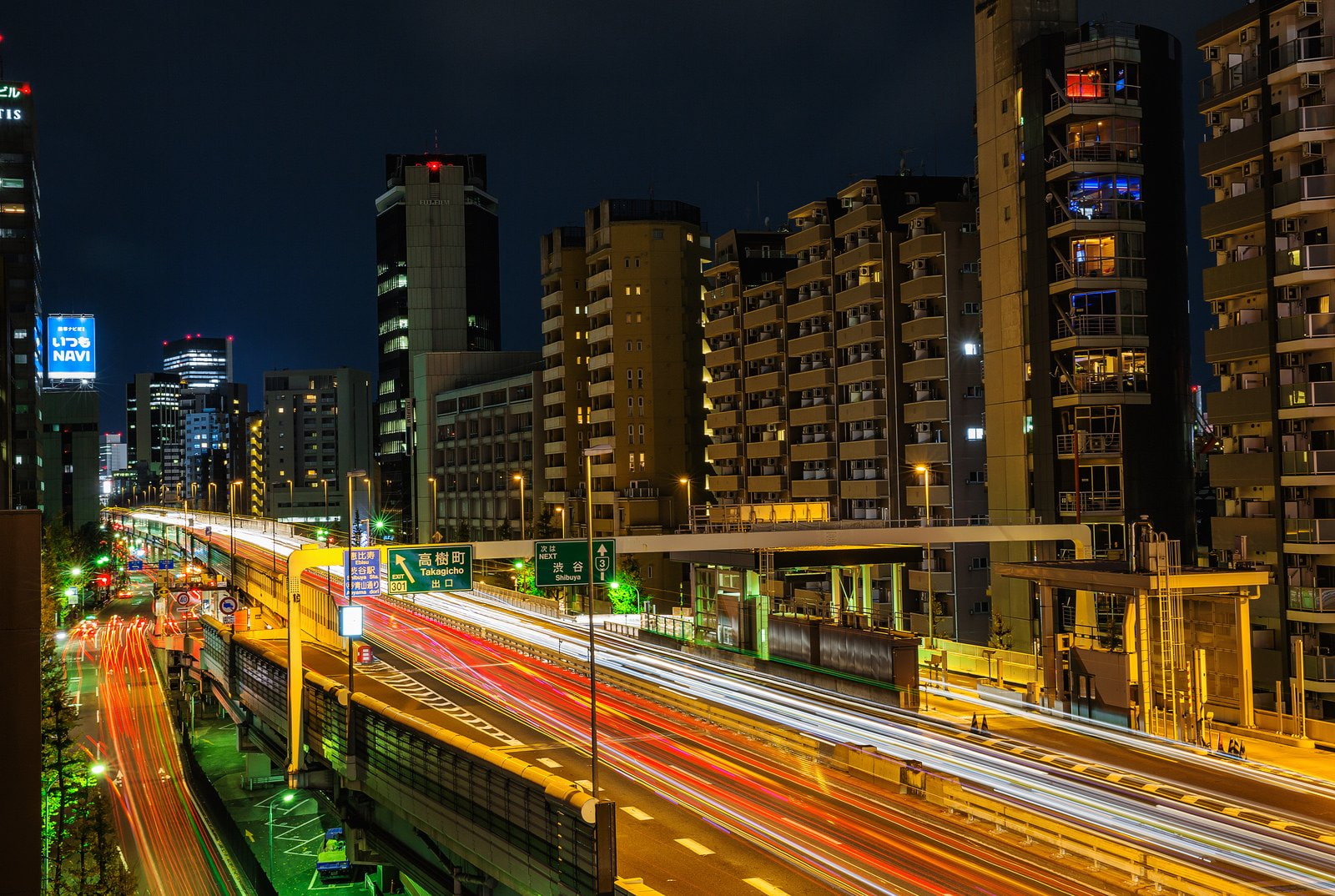 ray, cities, way, architecture, panorama, night, rivers, tokyo, panoramic, building, monuments, japon, tower, 720P, japan, light, towers, bridges, HD Wallpaper