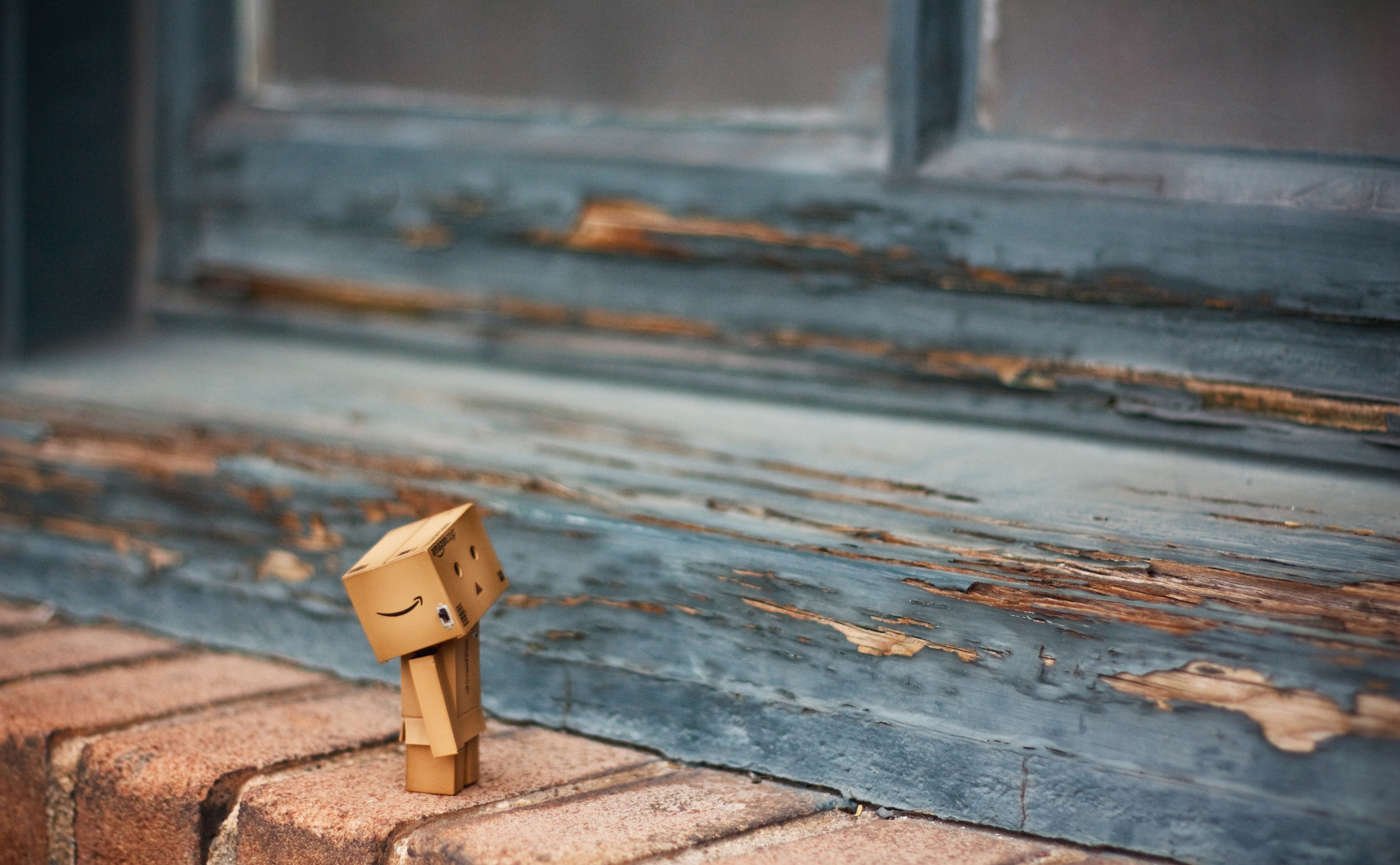 wood, Aero, guy, human representation, creativity, blue, box, representation, danbo, wood - material, brown, selective focus, metal, no people, focus on foreground, HD Wallpaper