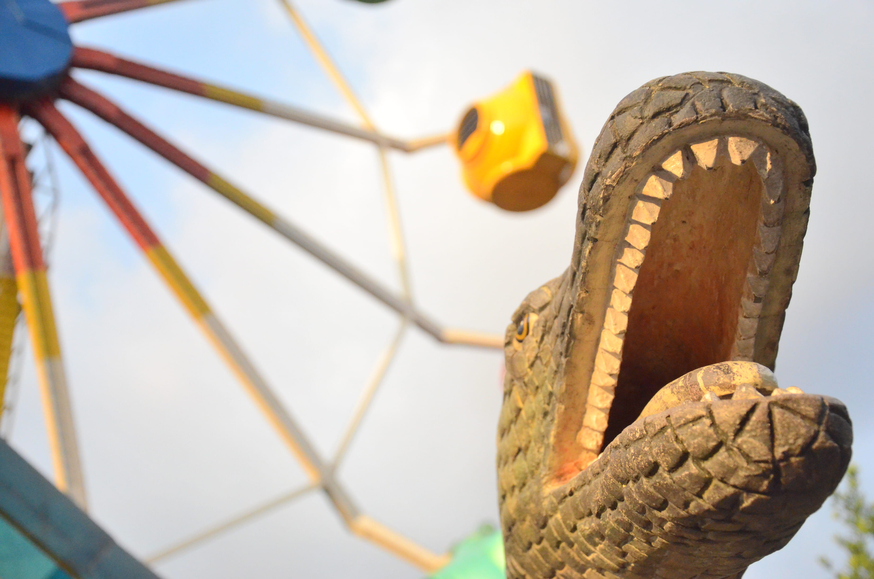 equipment, colorful, selective focus, focus on foreground, sports equipment, philippines, dinosour, carnival, close-up, nature, transportation, 2K, metal, HD Wallpaper