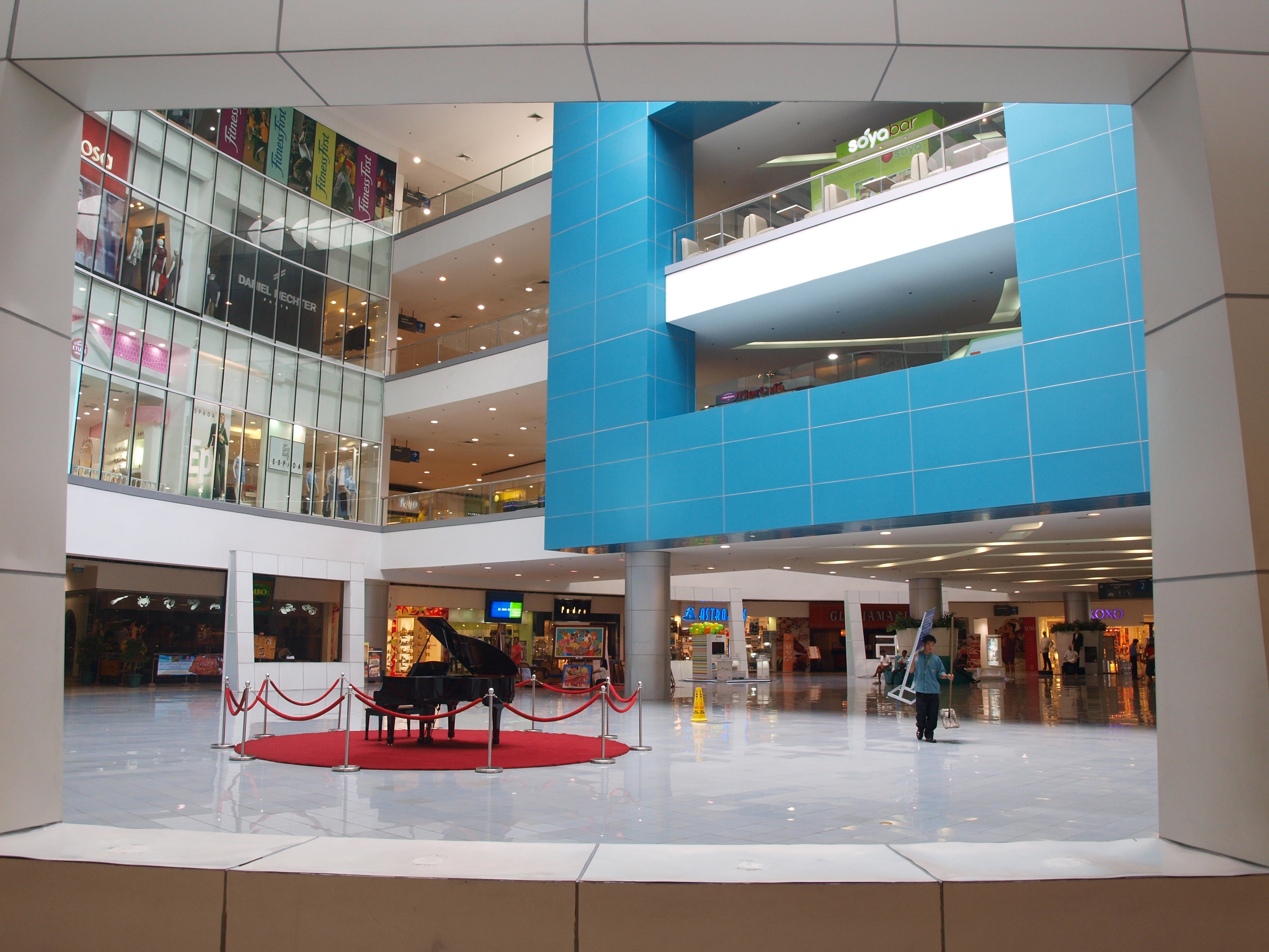 2K, building exterior, reflection, quezon city, shopping, lifestyles, city, consumerism, person, architecture, group of people, built structure, mall, HD Wallpaper