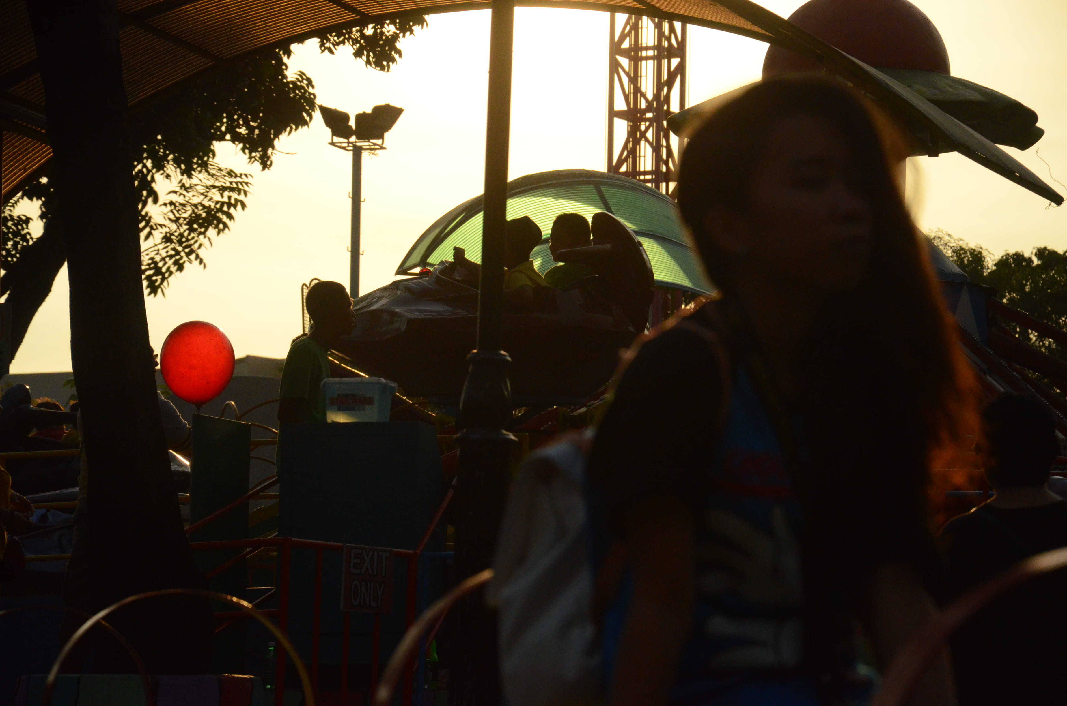 sky, transportation, motor vehicle, sunset, leisure activity, quezon memorial circle, adult, outdoors, golden hour, silhouette, rear view, tree, lifestyles, HD Wallpaper