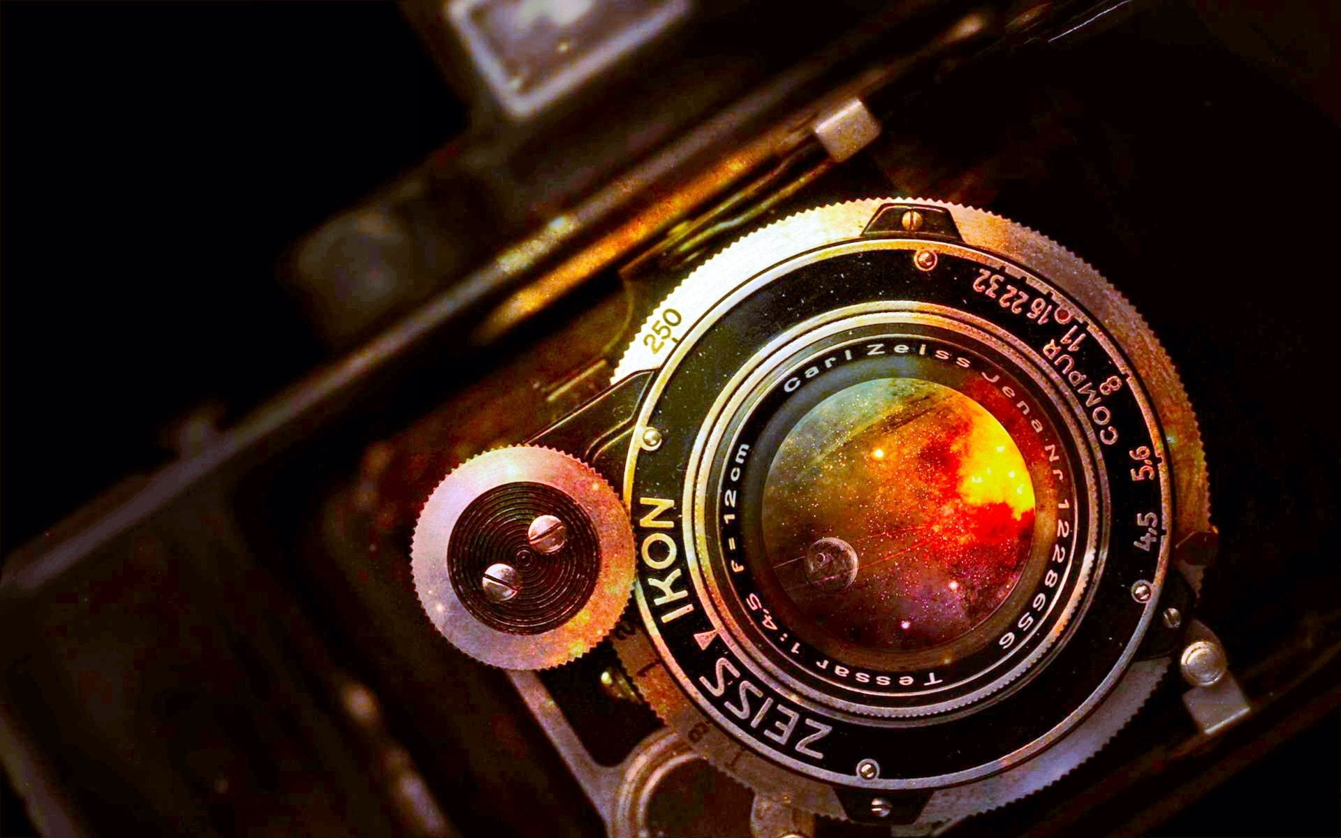camera - photographic equipment, technology, Vintage, lens - optical instrument, retro styled, black, communication, indoors, no people, number, Man Made, HD Wallpaper