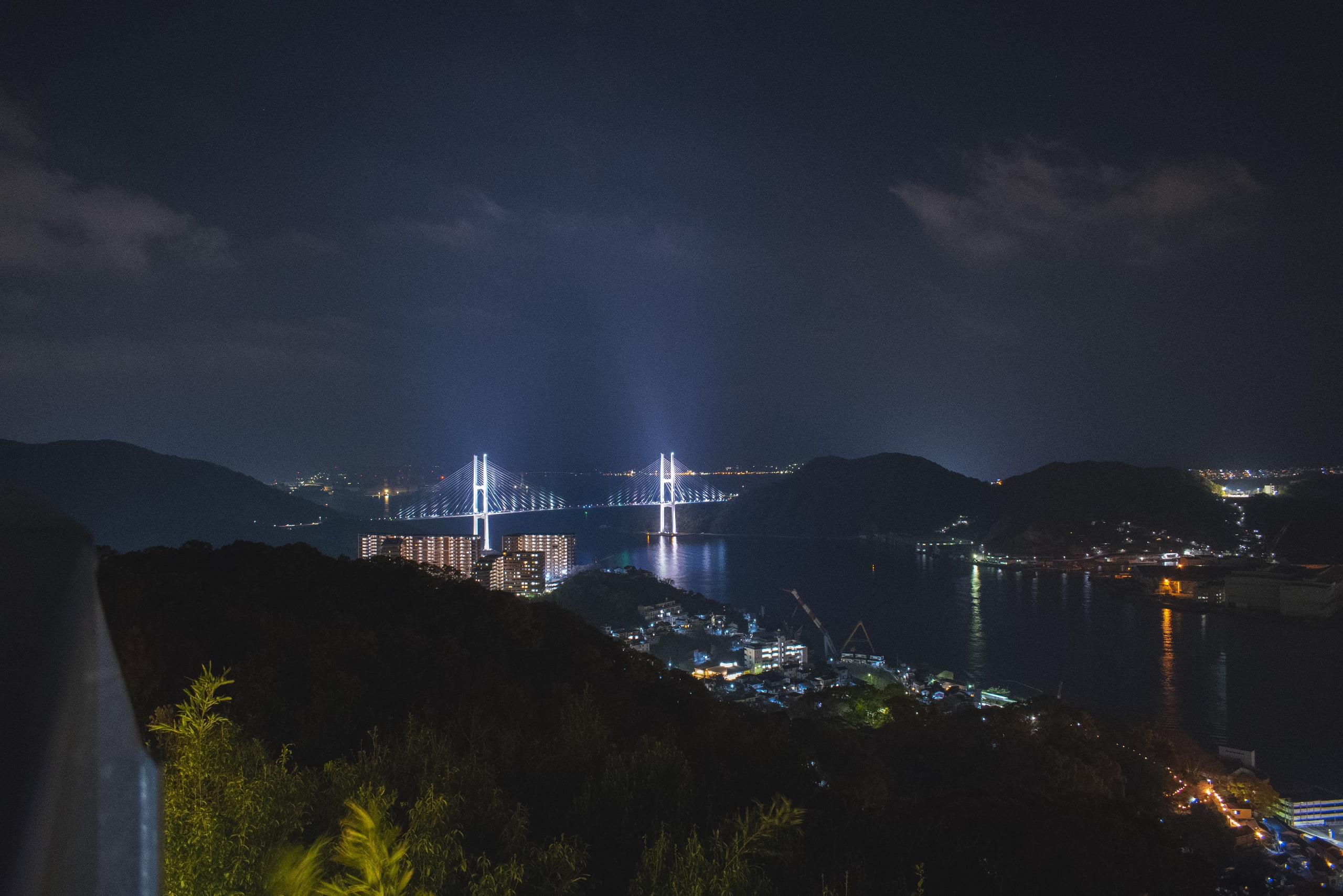 mountains, landscape, 2K, Japan, bridge, Nagasaki, HD Wallpaper