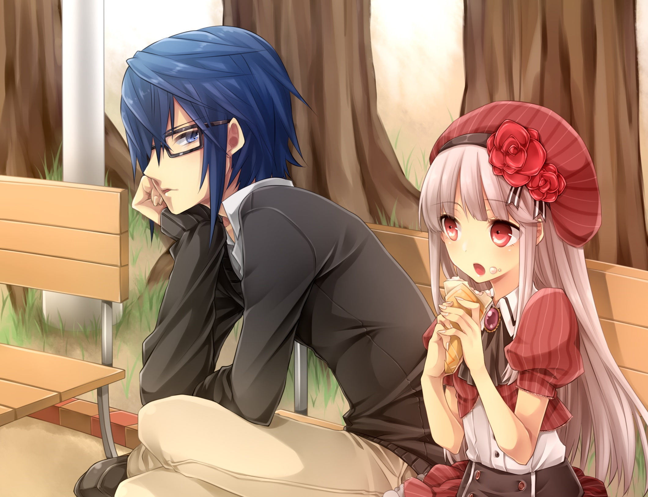 Saruhiko Fushimi, Anna Kushina, 1080P, K Project, Anime, HD Wallpaper