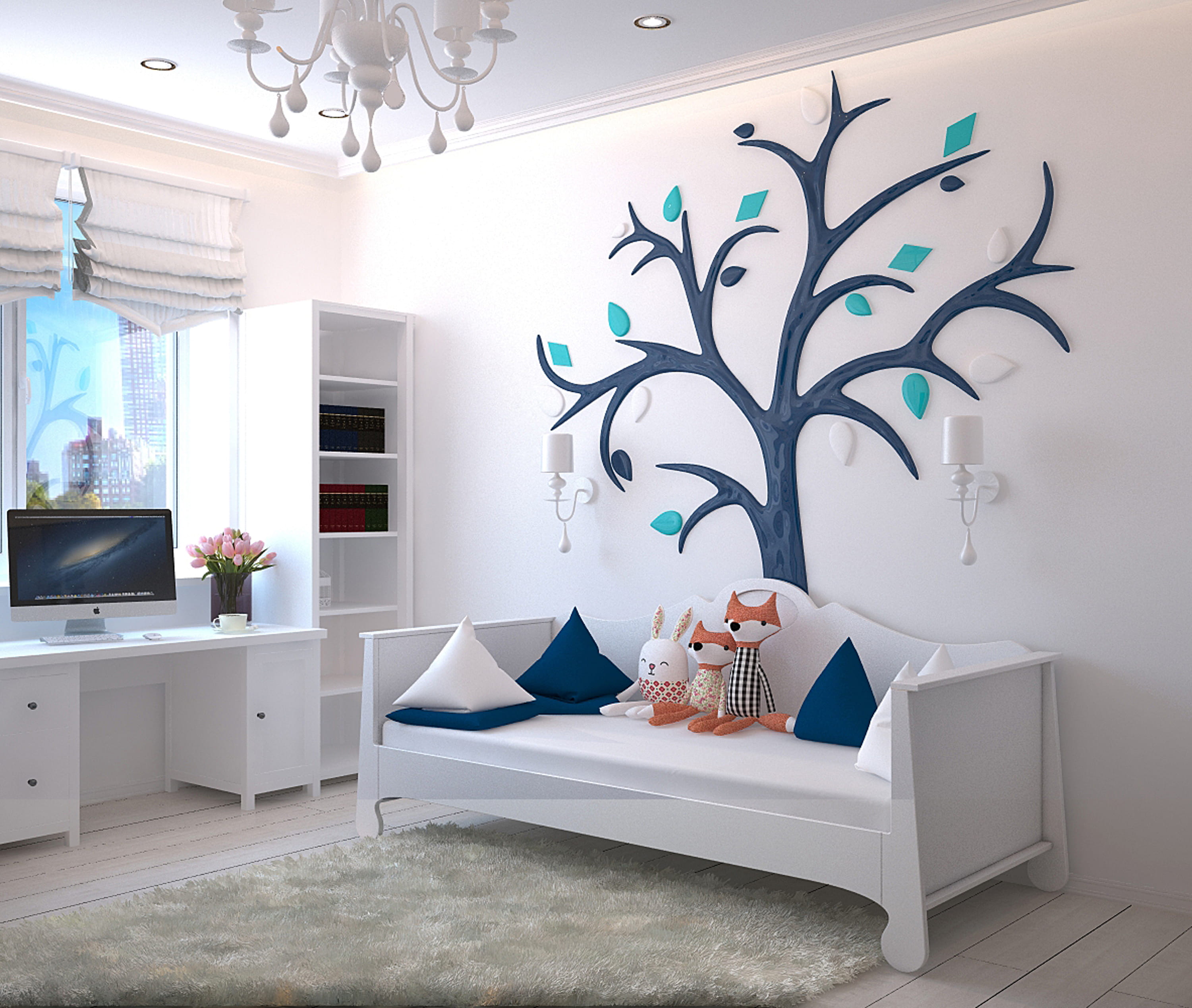 modern, floor, nature, room, rug, furnitures, design, furniture, lifestyles, table, plant, pillows, white color, home showcase interior, flooring, bedroom, HD Wallpaper