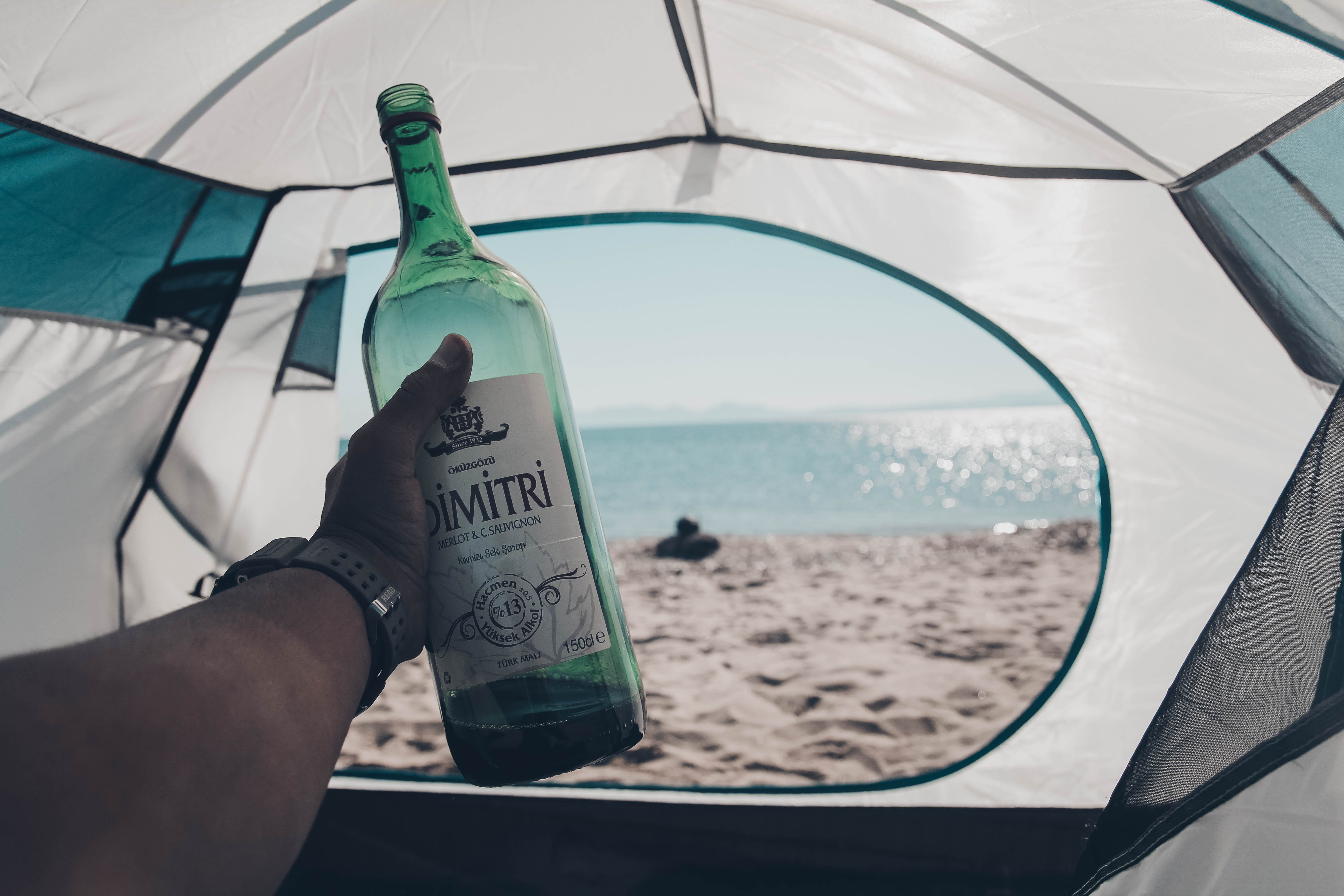 glass - material, beer bottle, grey, body part, nature, human hand, personal perspective, snow, drink, human body part, wine, day, beer, lifestyles, water, HD Wallpaper