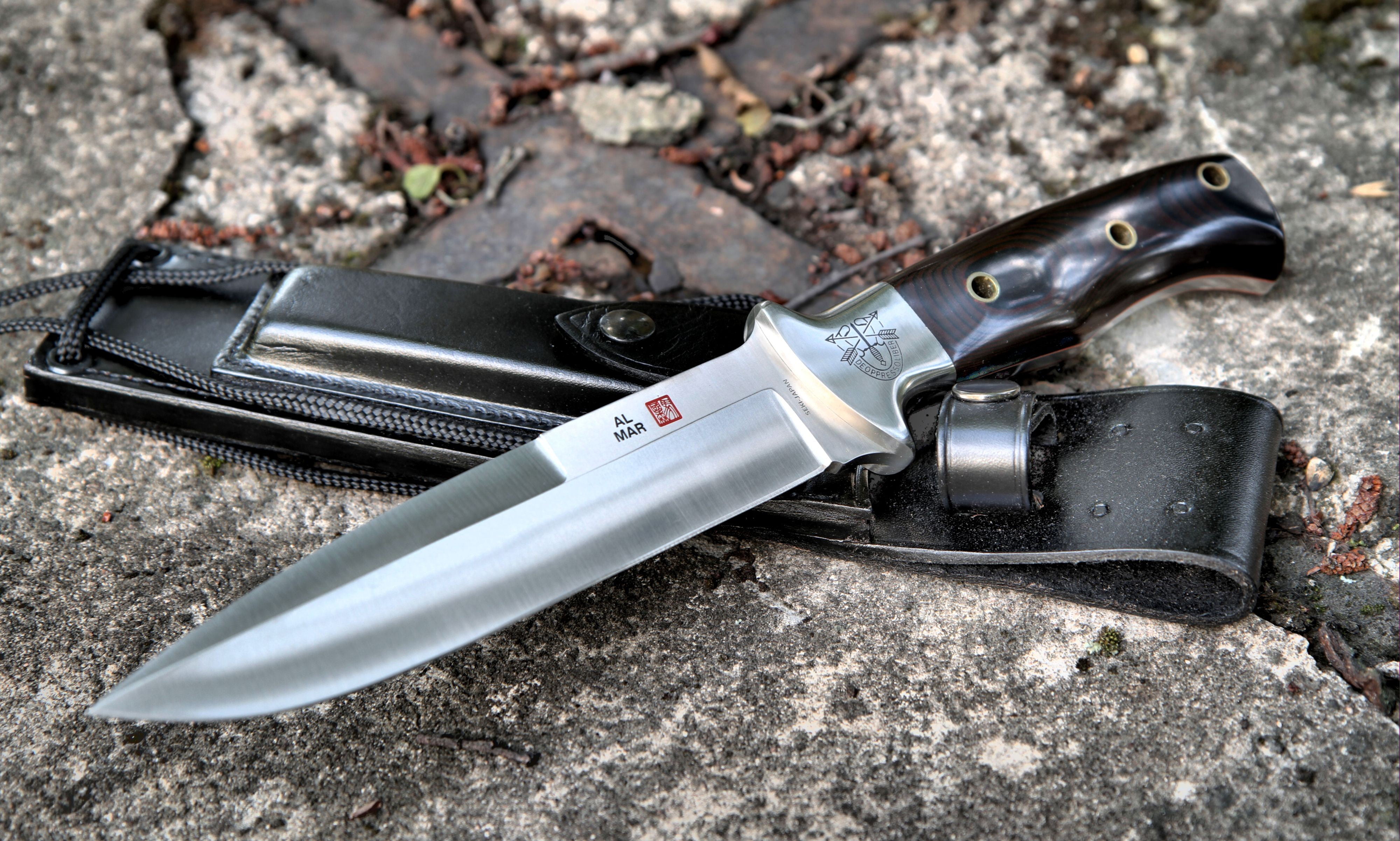 black, single object, directly above, knife - weapon, silver colored, high angle view, 4K, steel, sheath, metal, day, close-up, the handle, nature, tool, HD Wallpaper