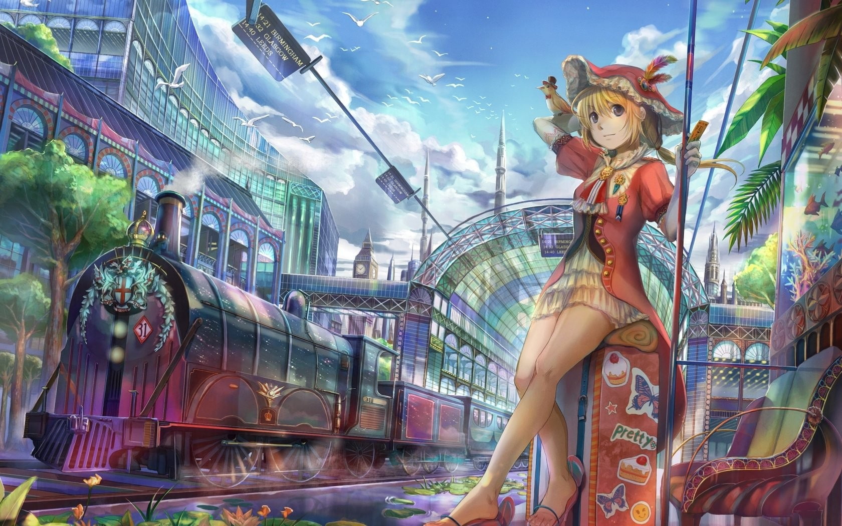720P, choko, anime, fuji, artwork, HD Wallpaper