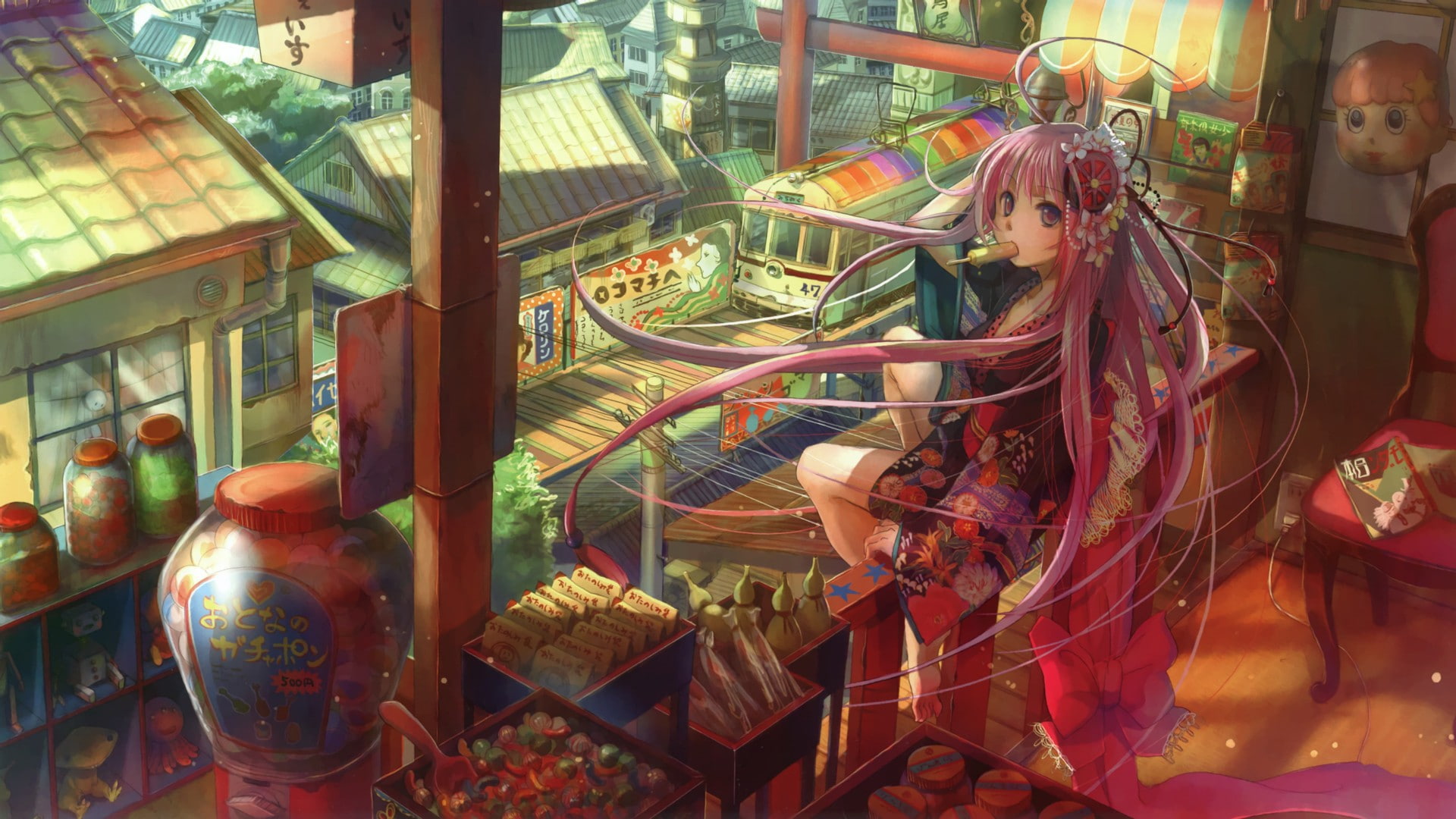 choko, fuji, characters, original, 1080P, HD Wallpaper