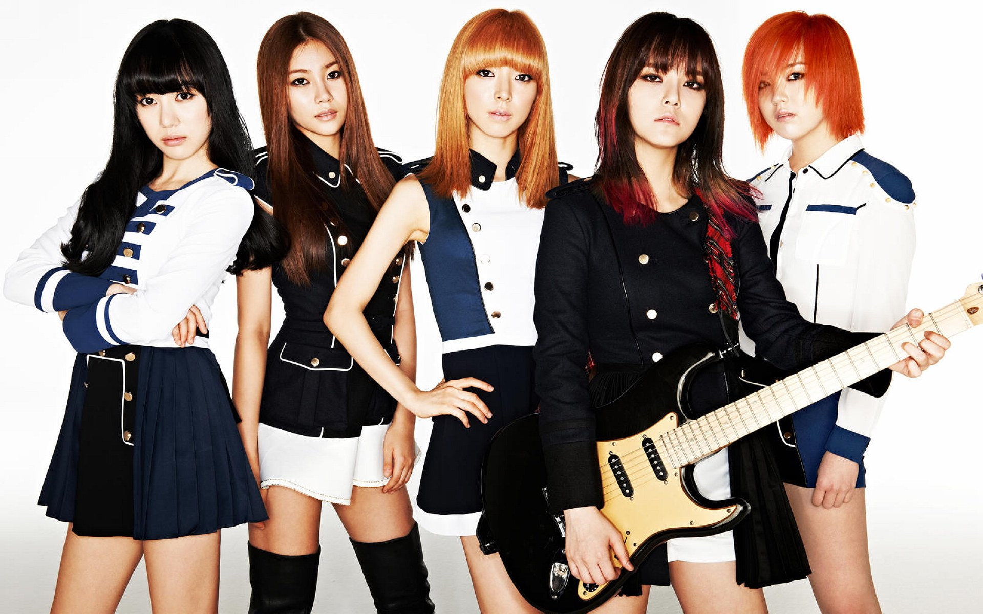 aoa, guitar, rock, pop, kpop, 1080P, r b, k pop, dance, electropop, HD Wallpaper