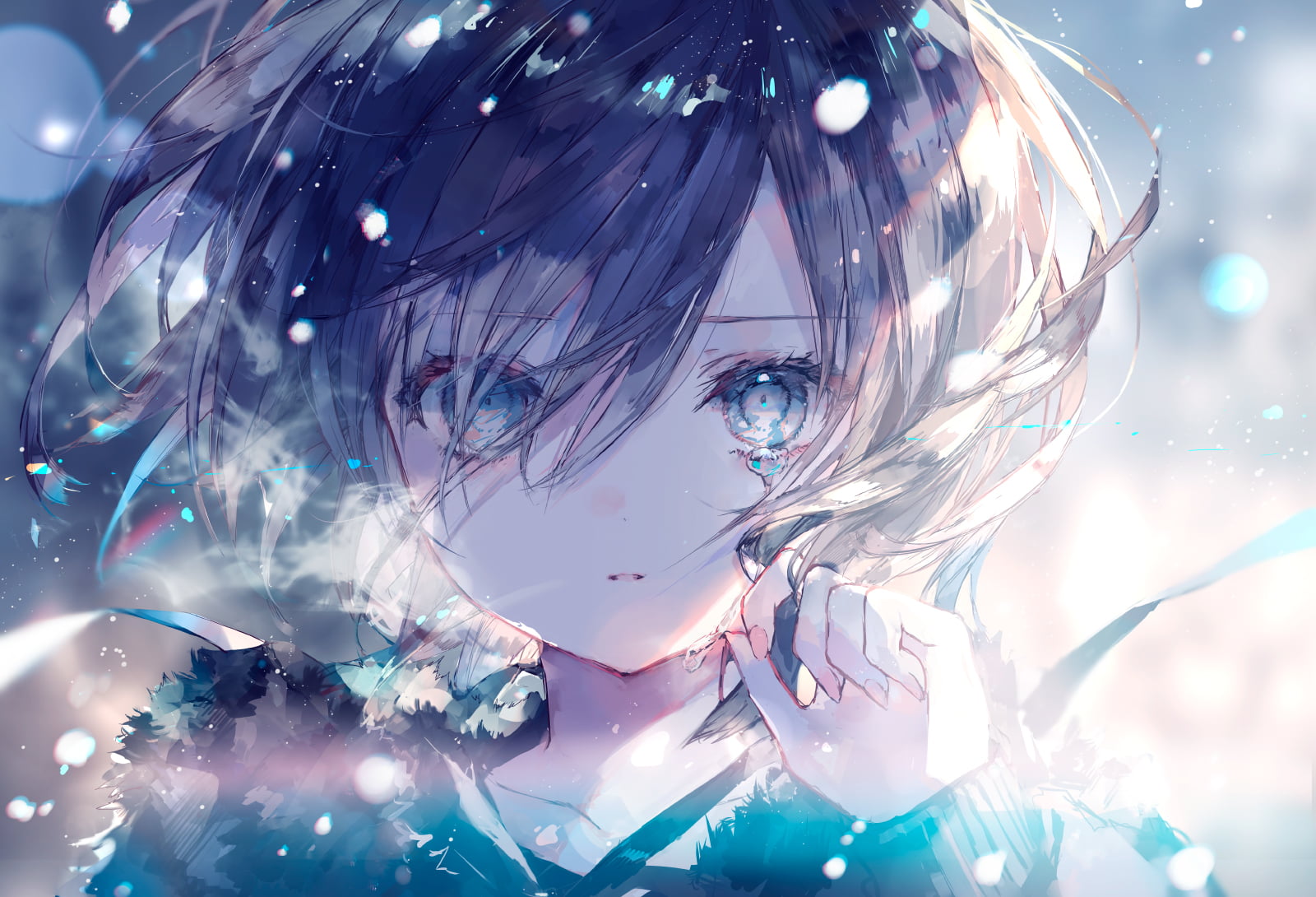 Onineko, tears, 720P, anime, HD Wallpaper