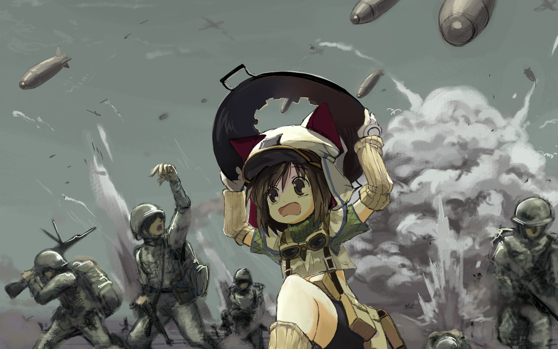 creativity, eyes, sky, low angle view, water, military, sculpture, rathty, human representation, weapon, hair, tears, outdoors, brown, real people, gun, HD Wallpaper