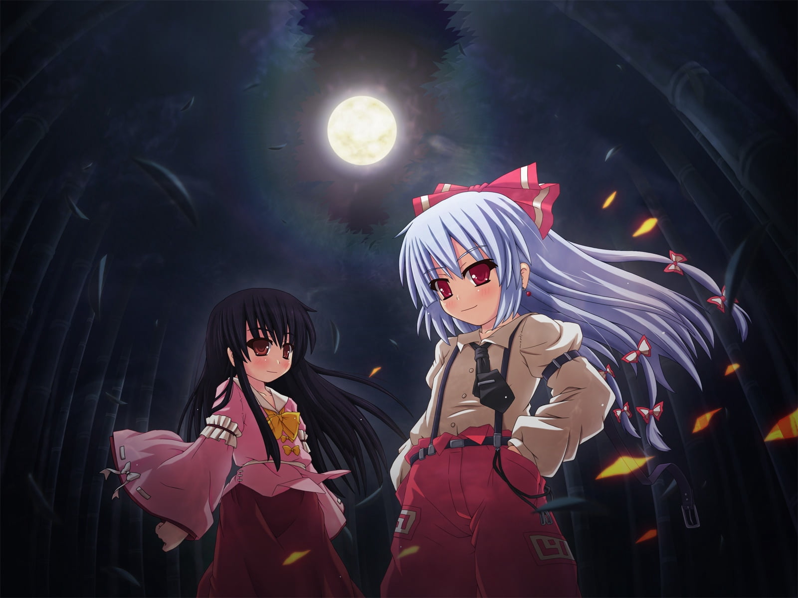 waist up, holding, two people, mask, characters, men, moon, girl, disguise, togetherness, mask - disguise, etogami kazuya, arts culture and entertainment, HD Wallpaper