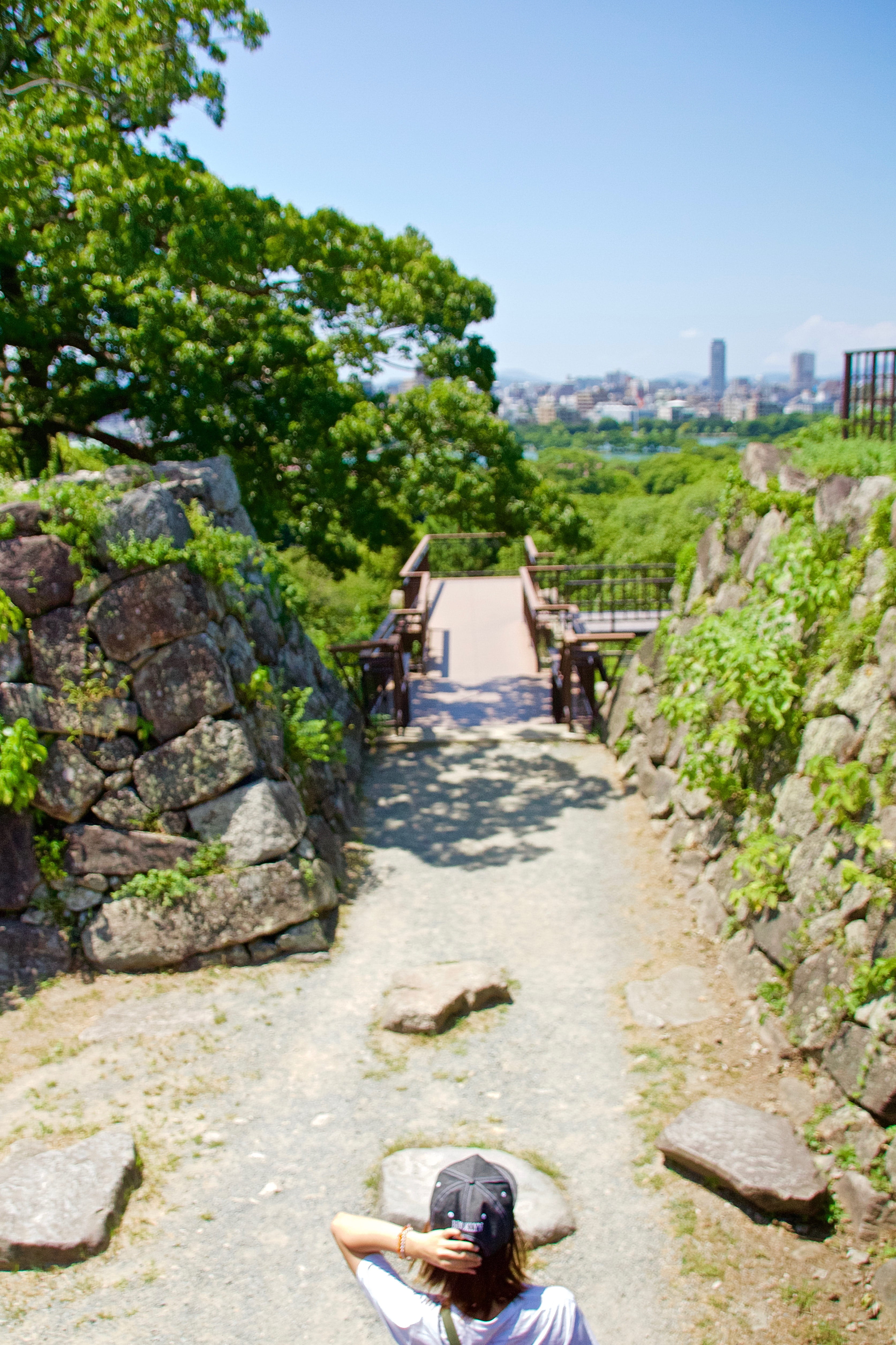 fukuoka, outdoors, fukuoka prefecture, architecture, plant, the way forward, 4K, nature, men, lifestyles, day, city, rear view, summer, real people, building exterior, Phone HD Wallpaper